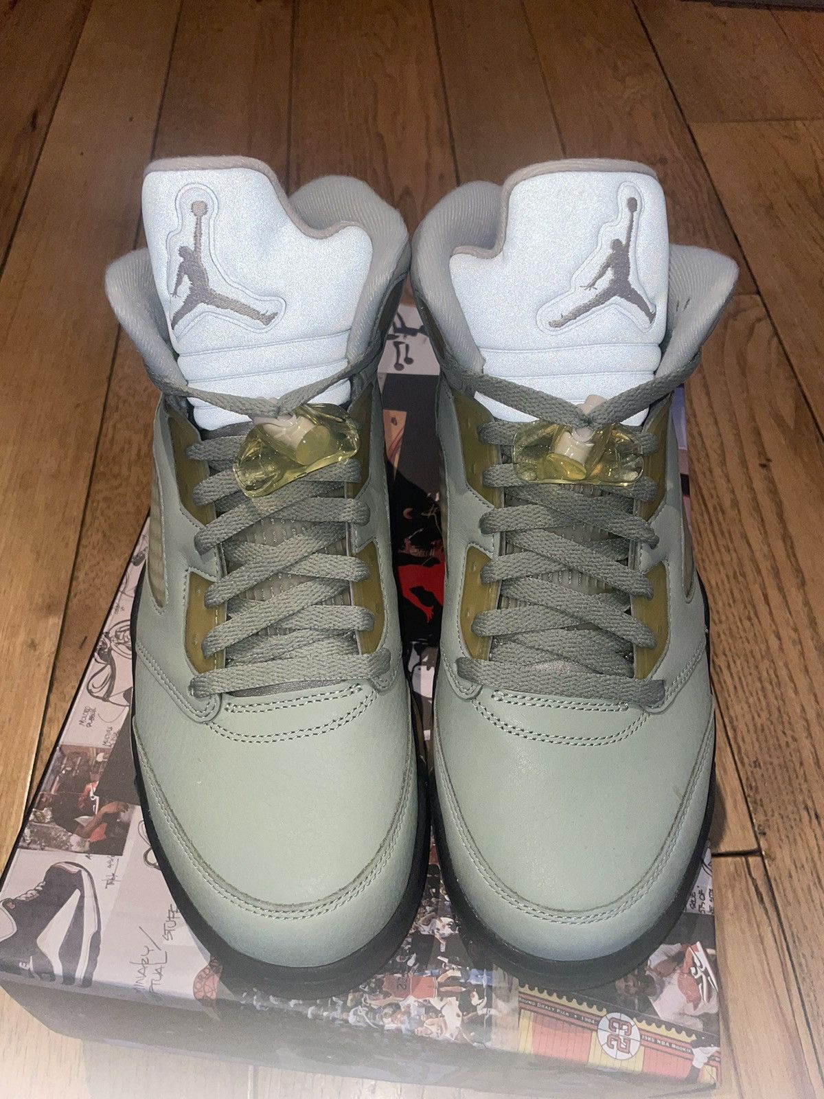 Jordan Brand × Nike Jordan 5 Retro Clear Jade Green Size US 9.5 / EU 42-43 - 5 Thumbnail