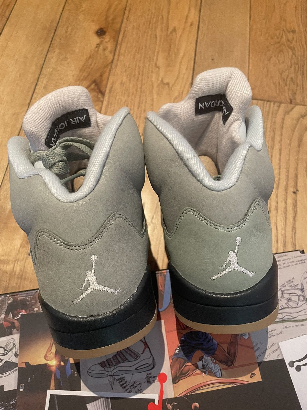 Jordan Brand × Nike Jordan 5 Retro Clear Jade Green Size US 9.5 / EU 42-43 - 11 Thumbnail