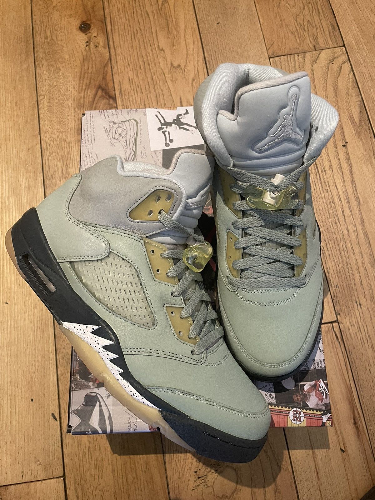 Jordan Brand × Nike Jordan 5 Retro Clear Jade Green Size US 9.5 / EU 42-43 - 1 Thumbnail