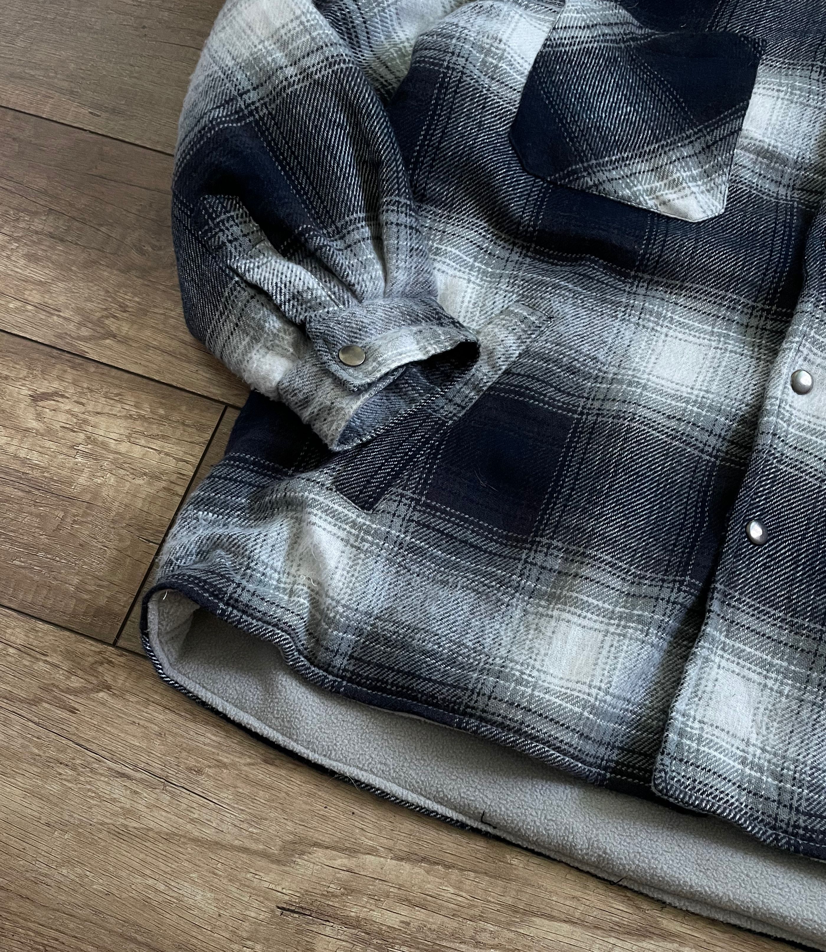 Flannel Vintage Atlas Flannel Fleece Sherpa Over Shirt Jacket Size US L / EU 52-54 / 3 - 6 Thumbnail
