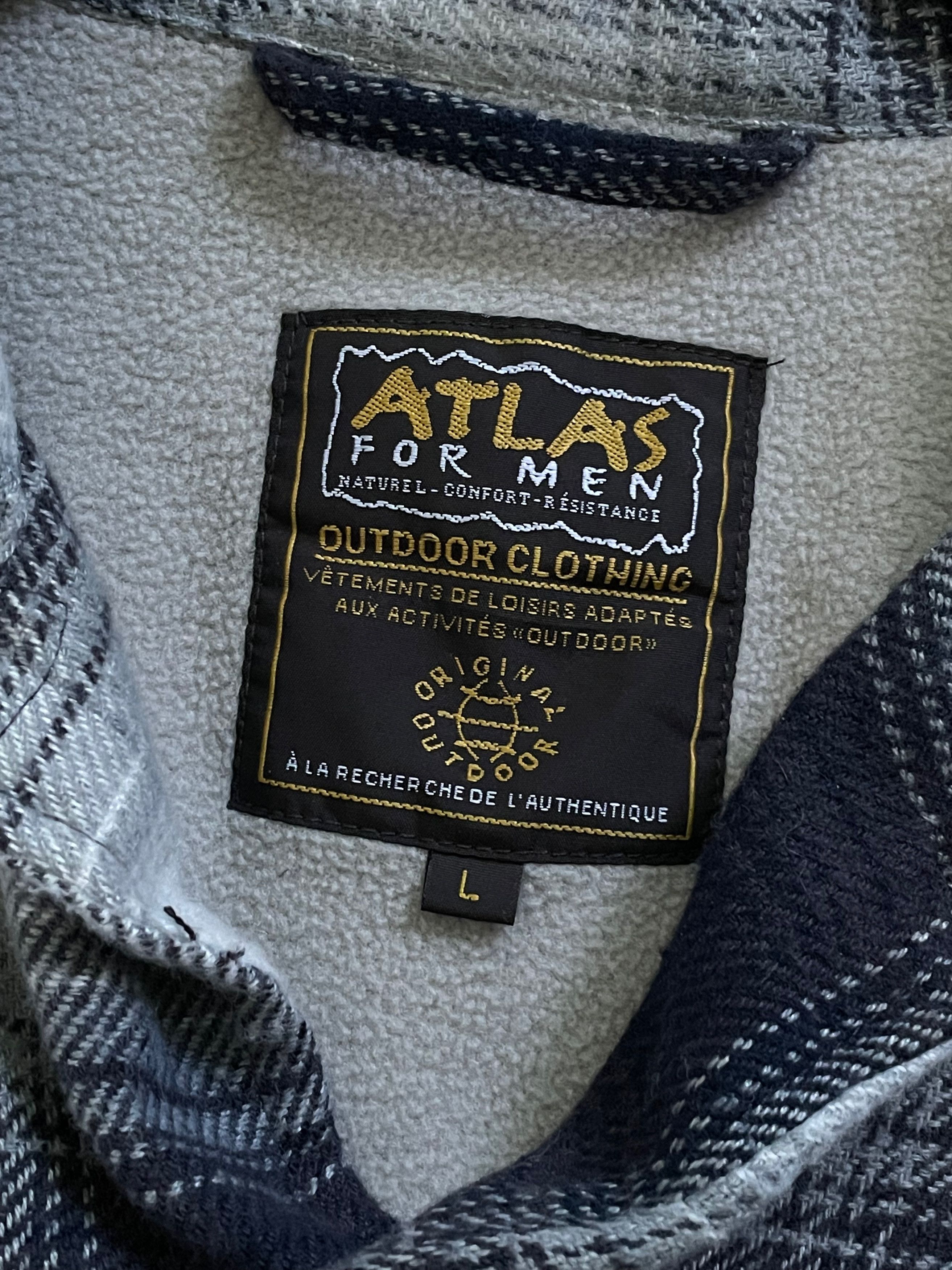 Flannel Vintage Atlas Flannel Fleece Sherpa Over Shirt Jacket Size US L / EU 52-54 / 3 - 7 Thumbnail
