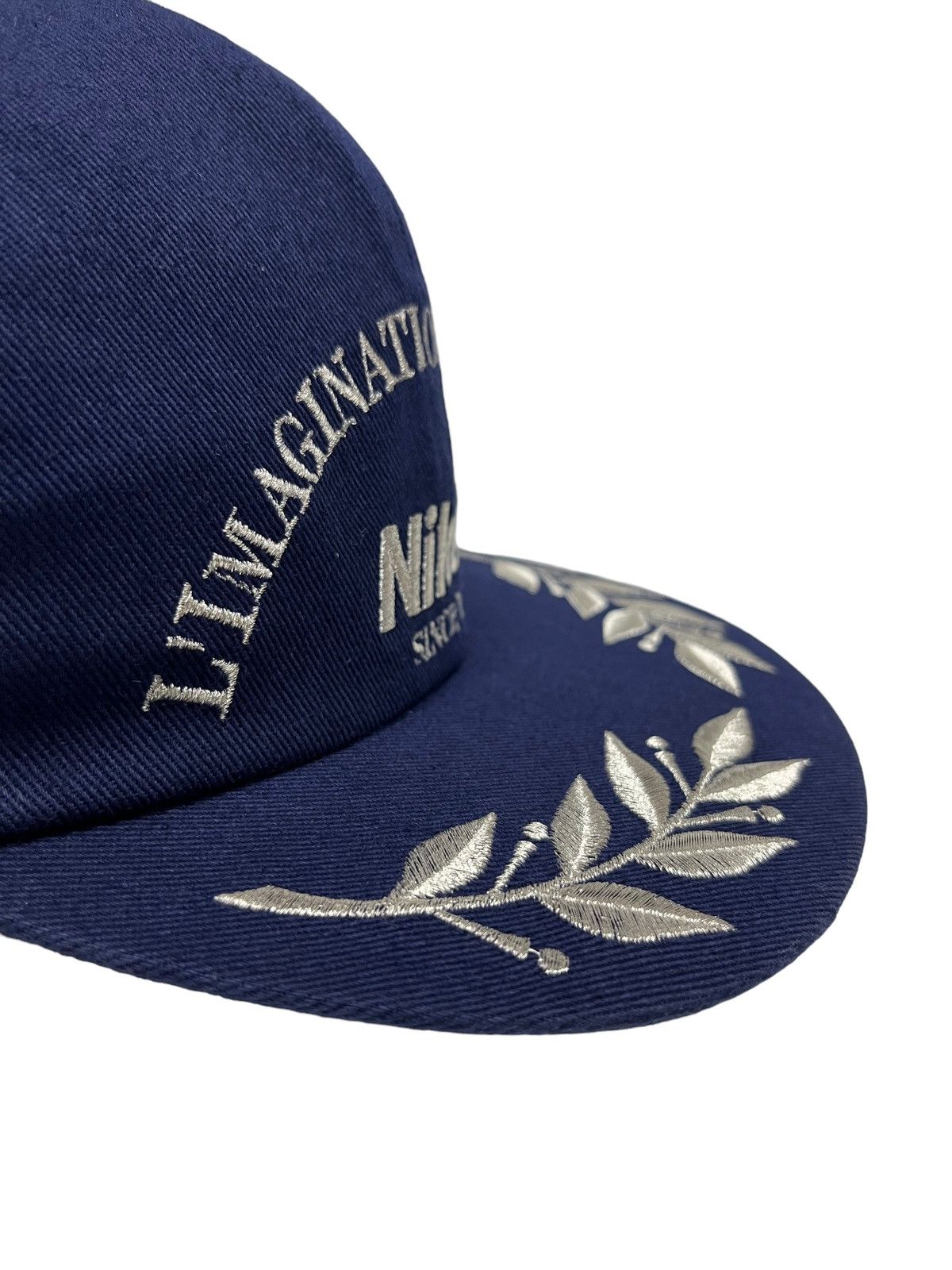 Nikon 💥📸 VINTAGE 90’s NIKON JAPAN Silver Embroidery Trucker Hat Size ONE SIZE - 7 Thumbnail
