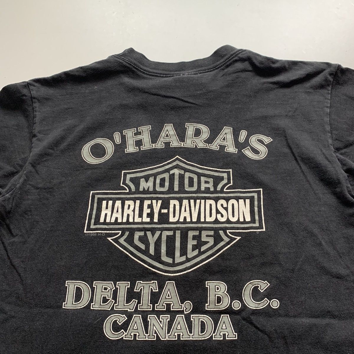 Harley Davidson × Vintage Vintage 90s Harley Davidson Motorcycle Biker Graphic T Shirt Size US M / EU 48-50 / 2 - 4 Thumbnail