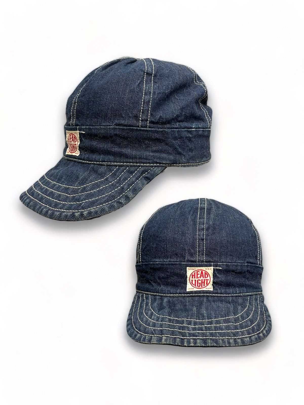 Vintage HEAD LIGHT By TOYO ENTERPRISE Denim Full Cap