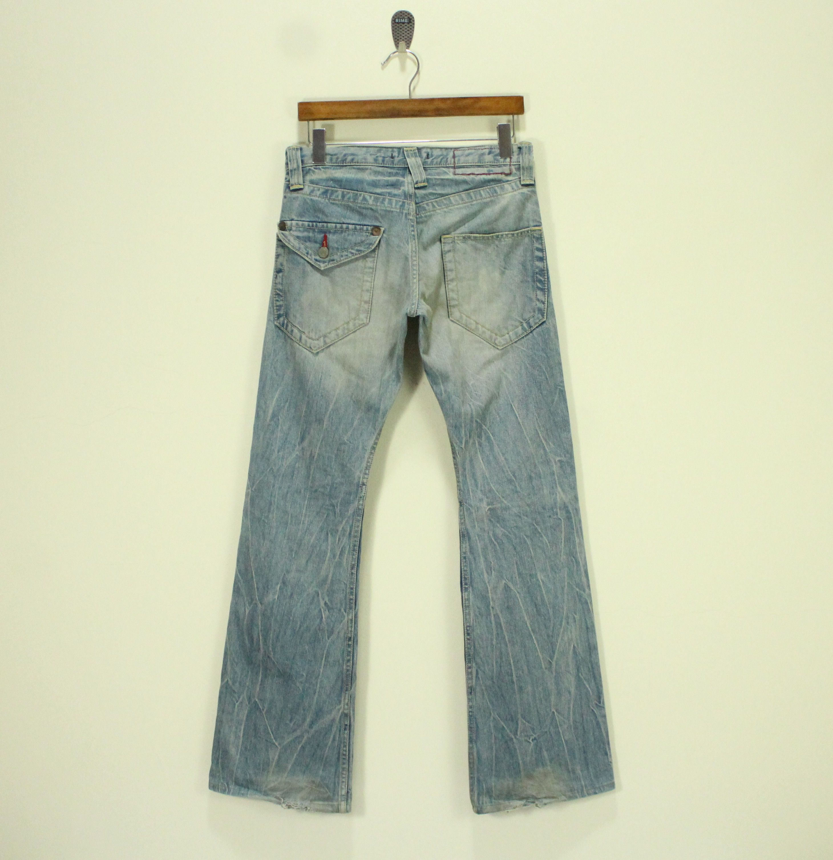 Hysteric Glamour FLARED 🔥 BLUE WAY Jeans Denim Distressed Made in Japan Size US 30 / EU 46 - 9 Thumbnail