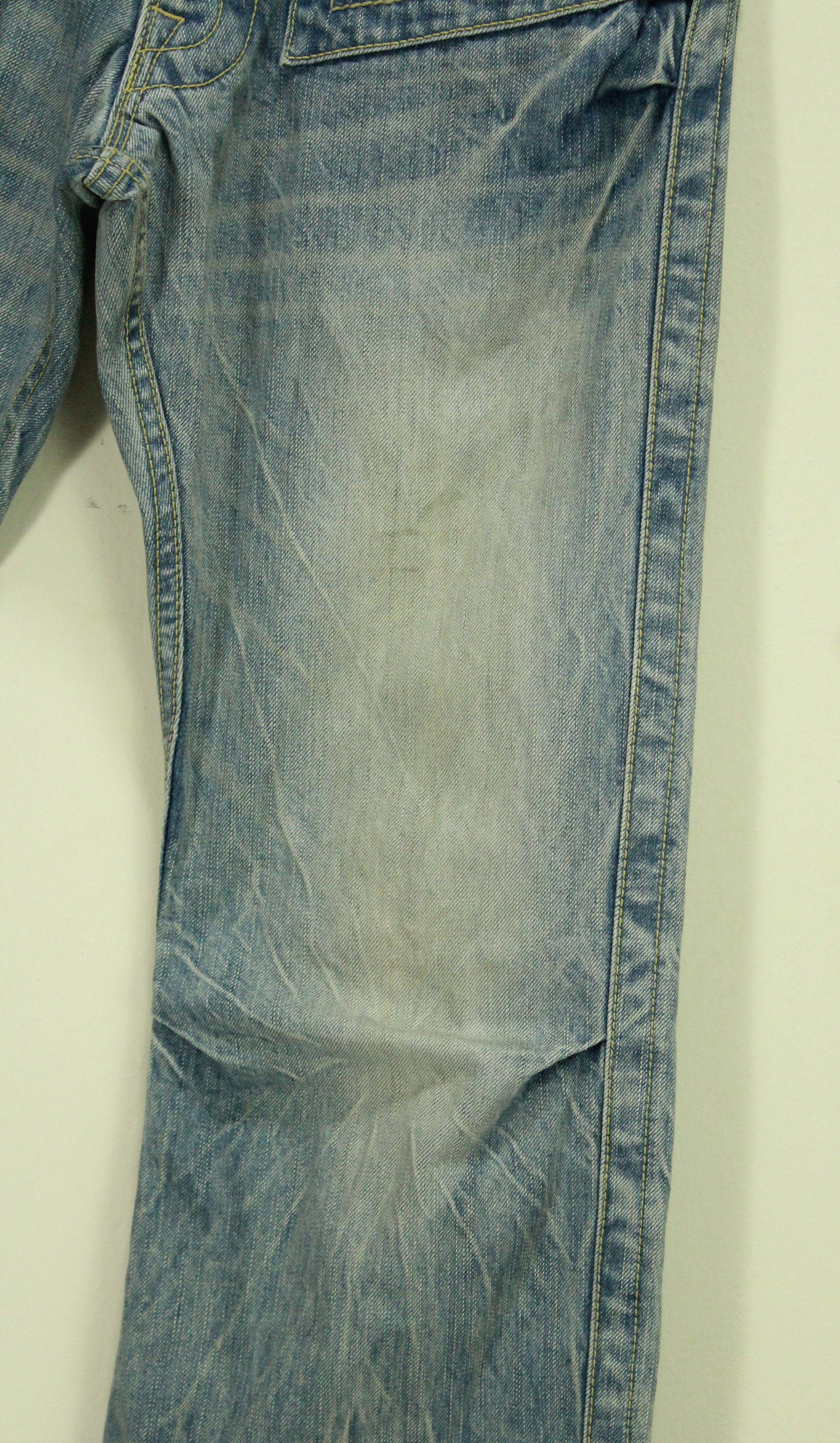 Hysteric Glamour FLARED 🔥 BLUE WAY Jeans Denim Distressed Made in Japan Size US 30 / EU 46 - 5 Thumbnail