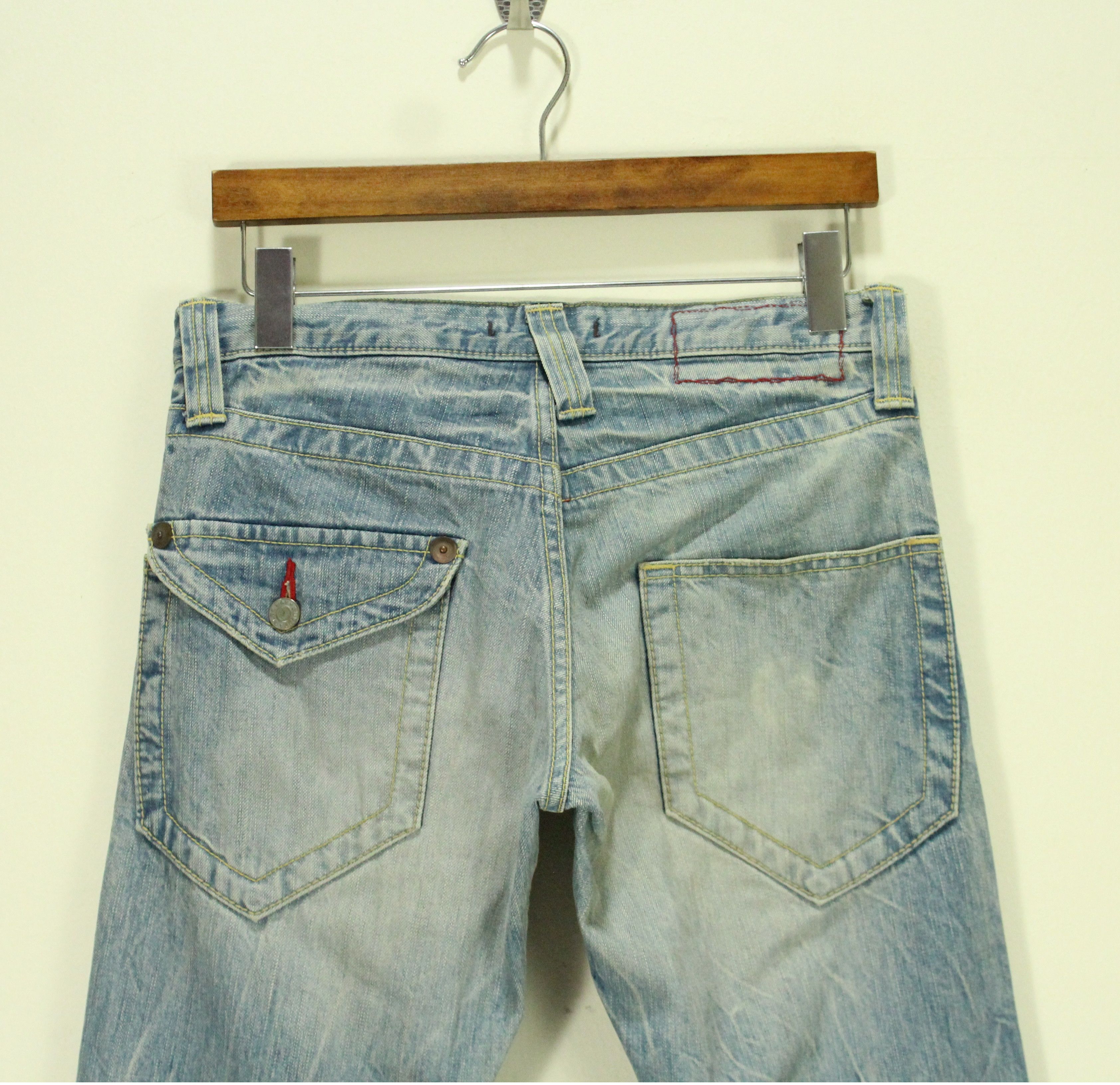 Hysteric Glamour FLARED 🔥 BLUE WAY Jeans Denim Distressed Made in Japan Size US 30 / EU 46 - 10 Thumbnail