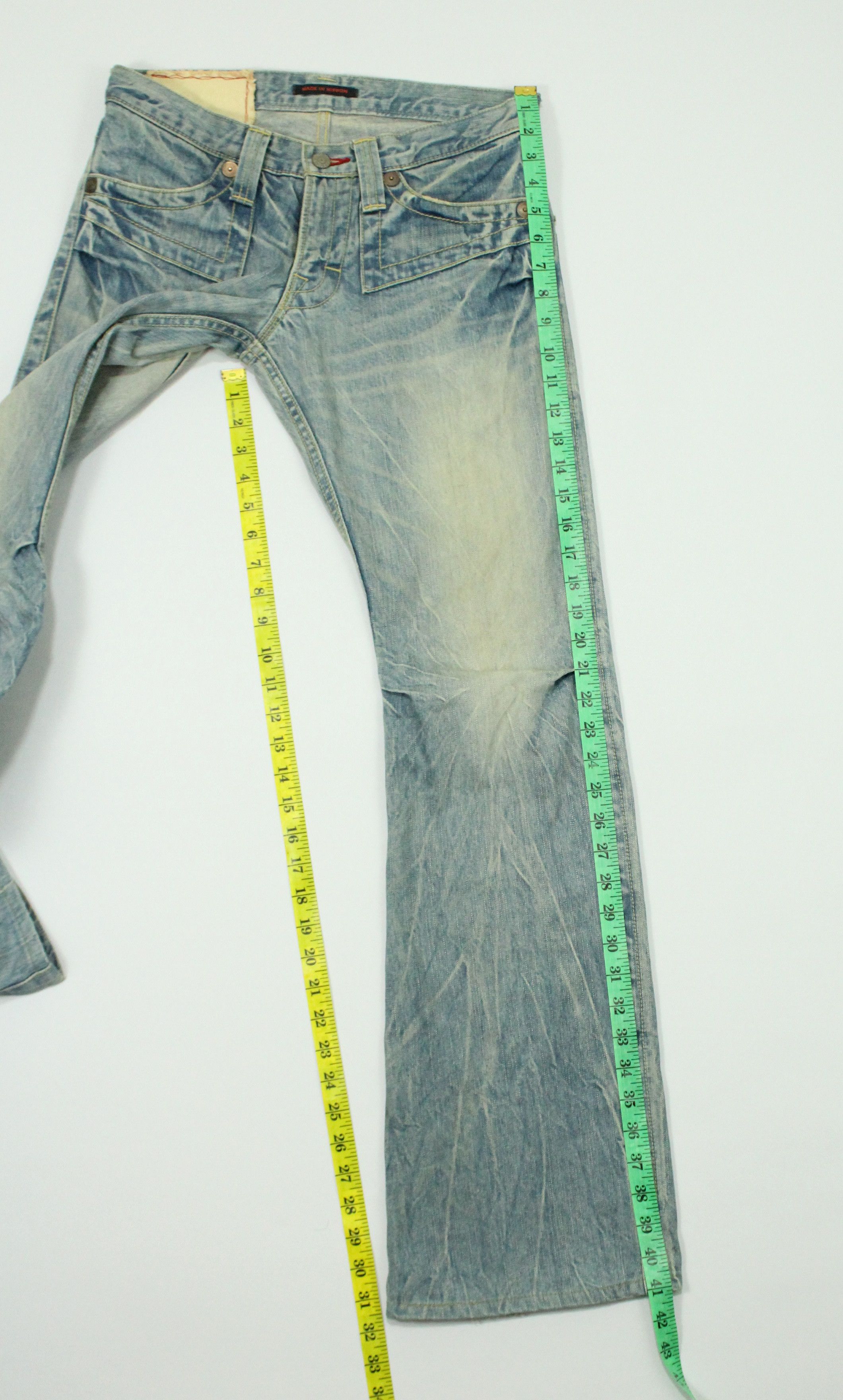 Hysteric Glamour FLARED 🔥 BLUE WAY Jeans Denim Distressed Made in Japan Size US 30 / EU 46 - 23 Thumbnail