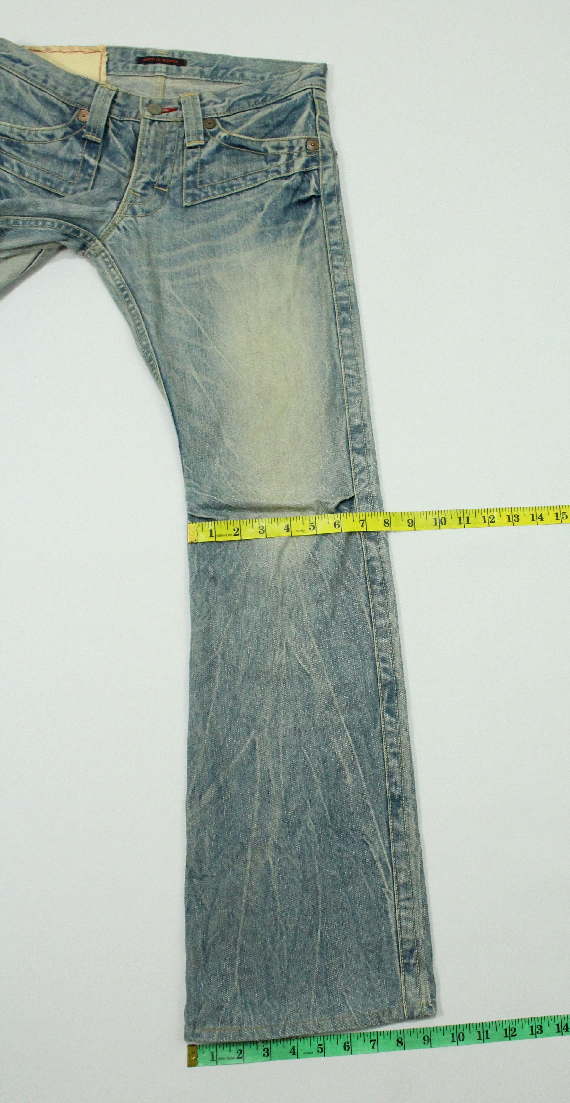 Hysteric Glamour FLARED 🔥 BLUE WAY Jeans Denim Distressed Made in Japan Size US 30 / EU 46 - 24 Thumbnail