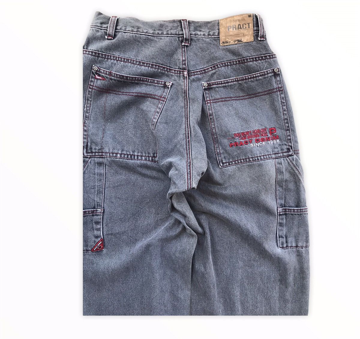 Japanese Brand Japanese Brand Pract Denim Multipocket Trousers Cargo Pants Size US 31 - 16 Thumbnail