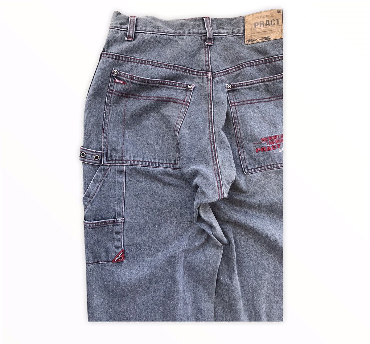 Japanese Brand Japanese Brand Pract Denim Multipocket Trousers Cargo Pants Size US 31 - 15 Thumbnail
