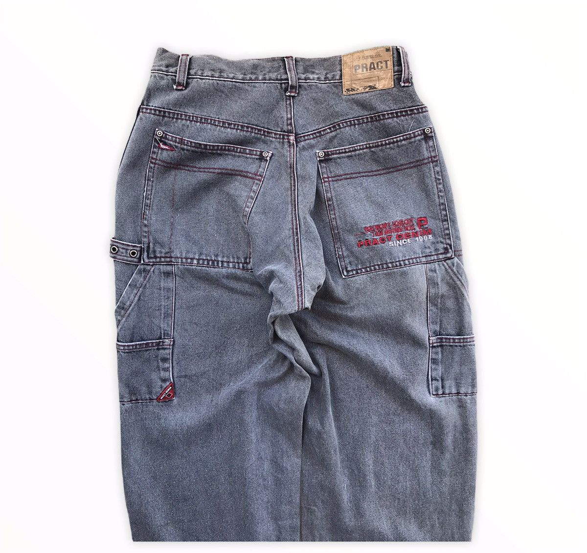 Japanese Brand Japanese Brand Pract Denim Multipocket Trousers Cargo Pants Size US 31 - 13 Thumbnail