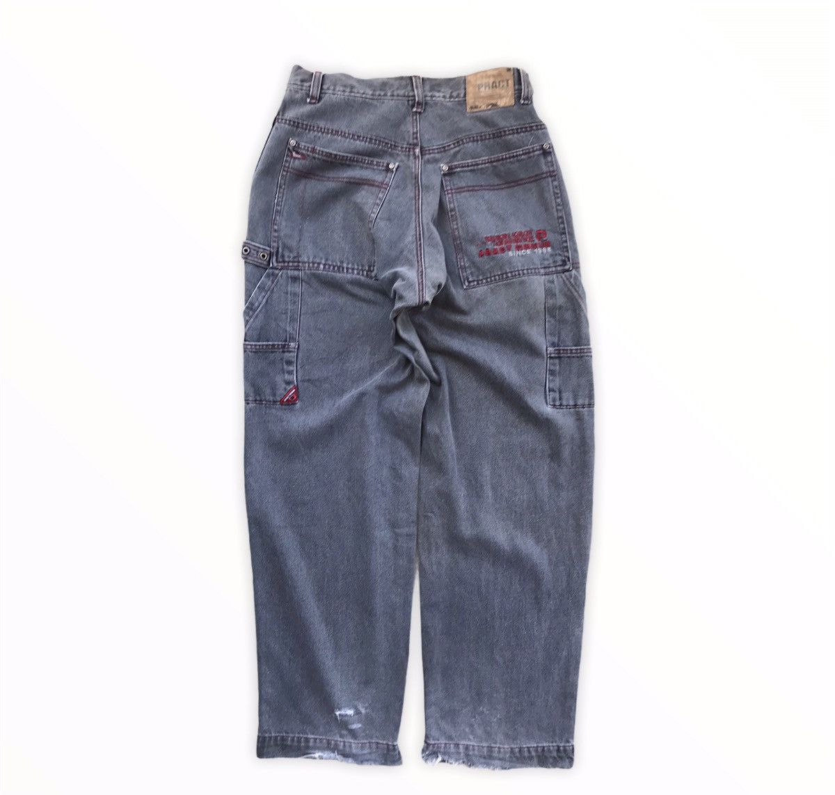 Japanese Brand Japanese Brand Pract Denim Multipocket Trousers Cargo Pants Size US 31 - 12 Thumbnail
