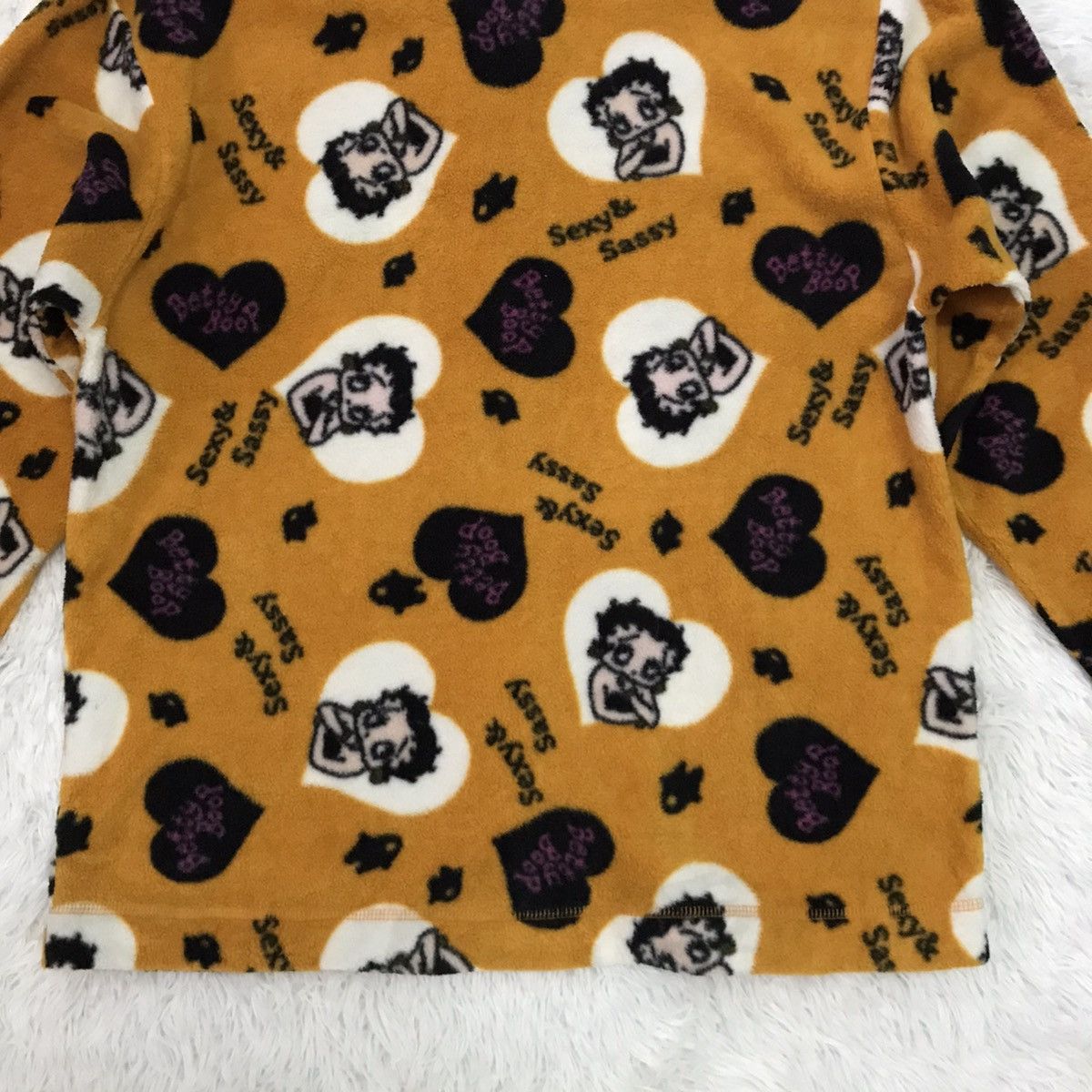 Cartoon Network Betty Boop Overprinted Fleece Button Up Jacket Shirt Size US M / EU 48-50 / 2 - 10 Thumbnail
