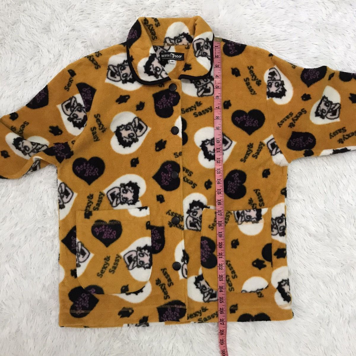 Cartoon Network Betty Boop Overprinted Fleece Button Up Jacket Shirt Size US M / EU 48-50 / 2 - 17 Thumbnail