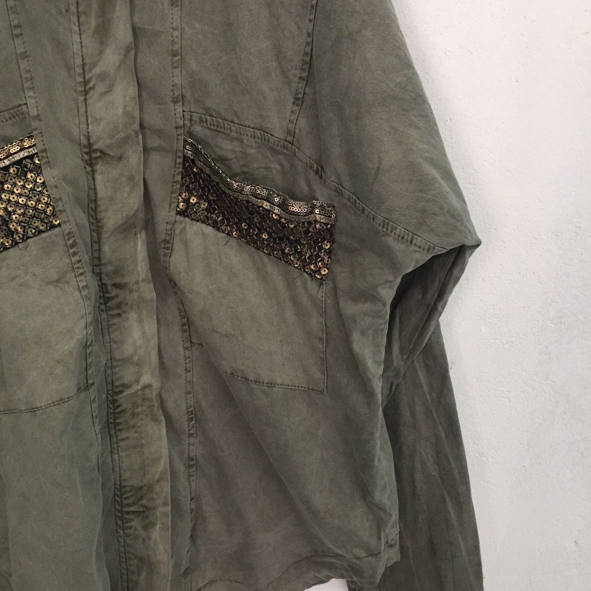 MR & MRS ITALY Raw Vintage Jacket With Art Pocket MADE IN ITALY Size US L / EU 52-54 / 3 - 3 Thumbnail