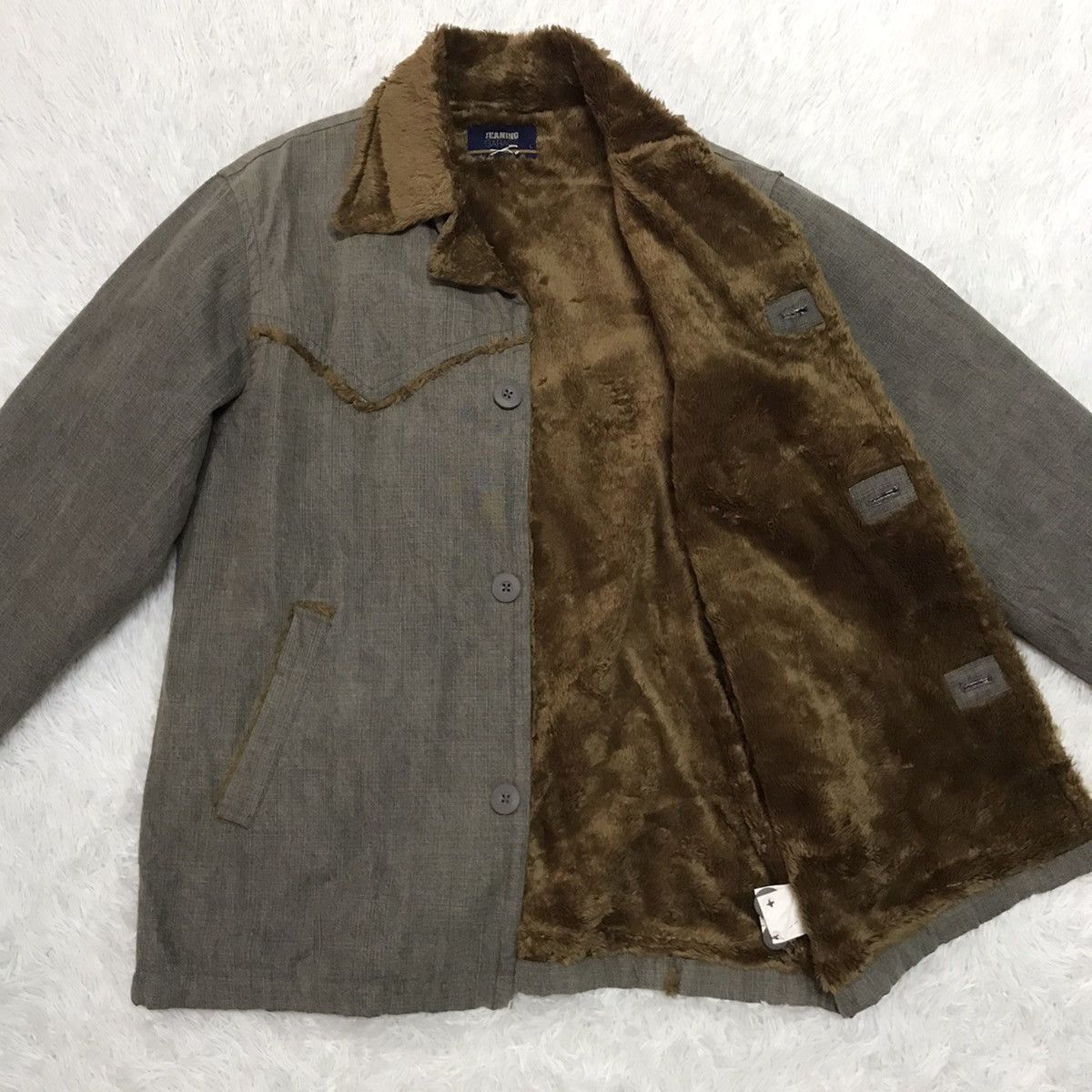 Japanese Brand Jeaning Garage Hairy Like Inner Jacket Size US L / EU 52-54 / 3 - 11 Thumbnail