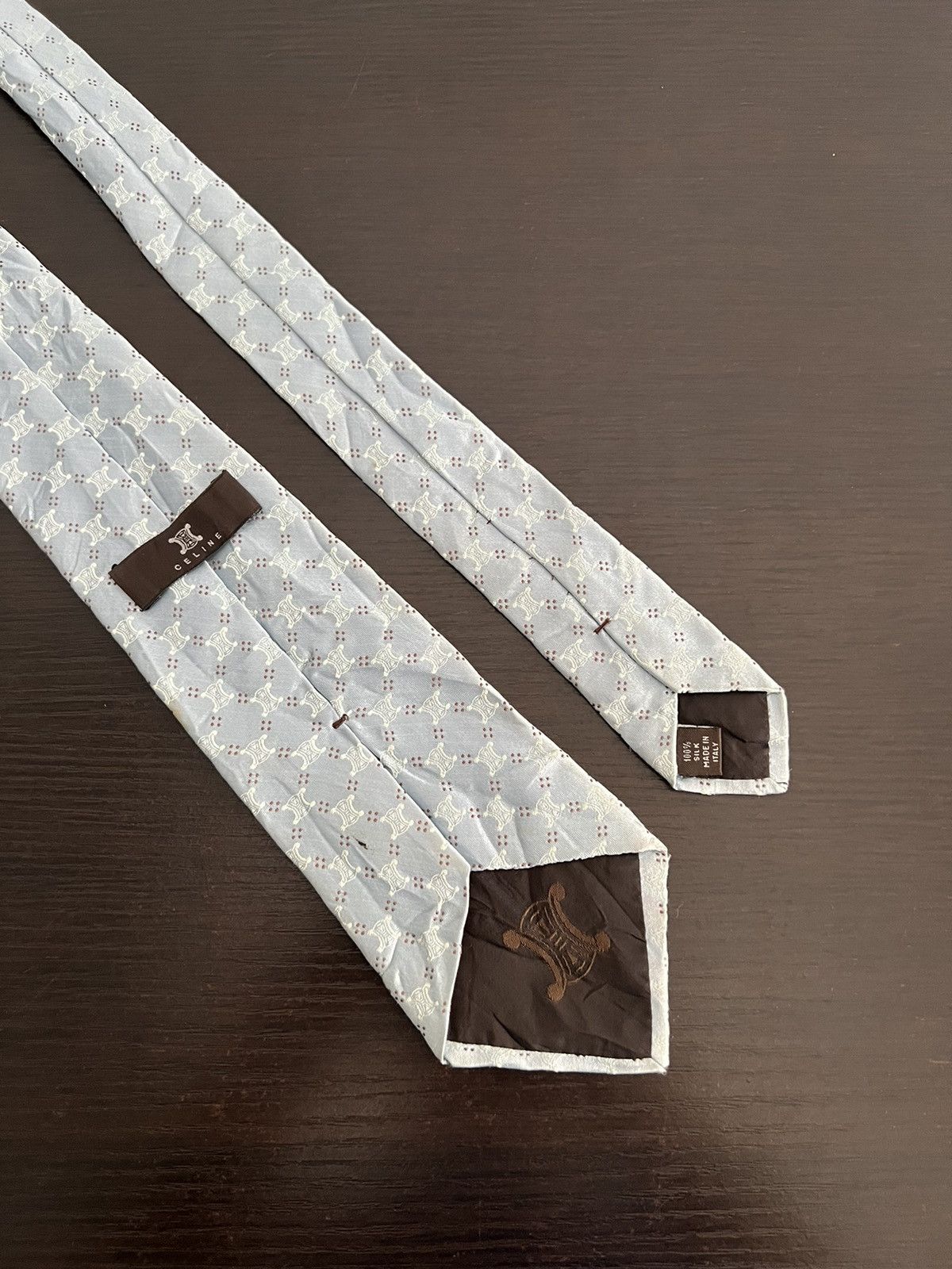 Celine Celine Silk Tie Size ONE SIZE - 5 Thumbnail