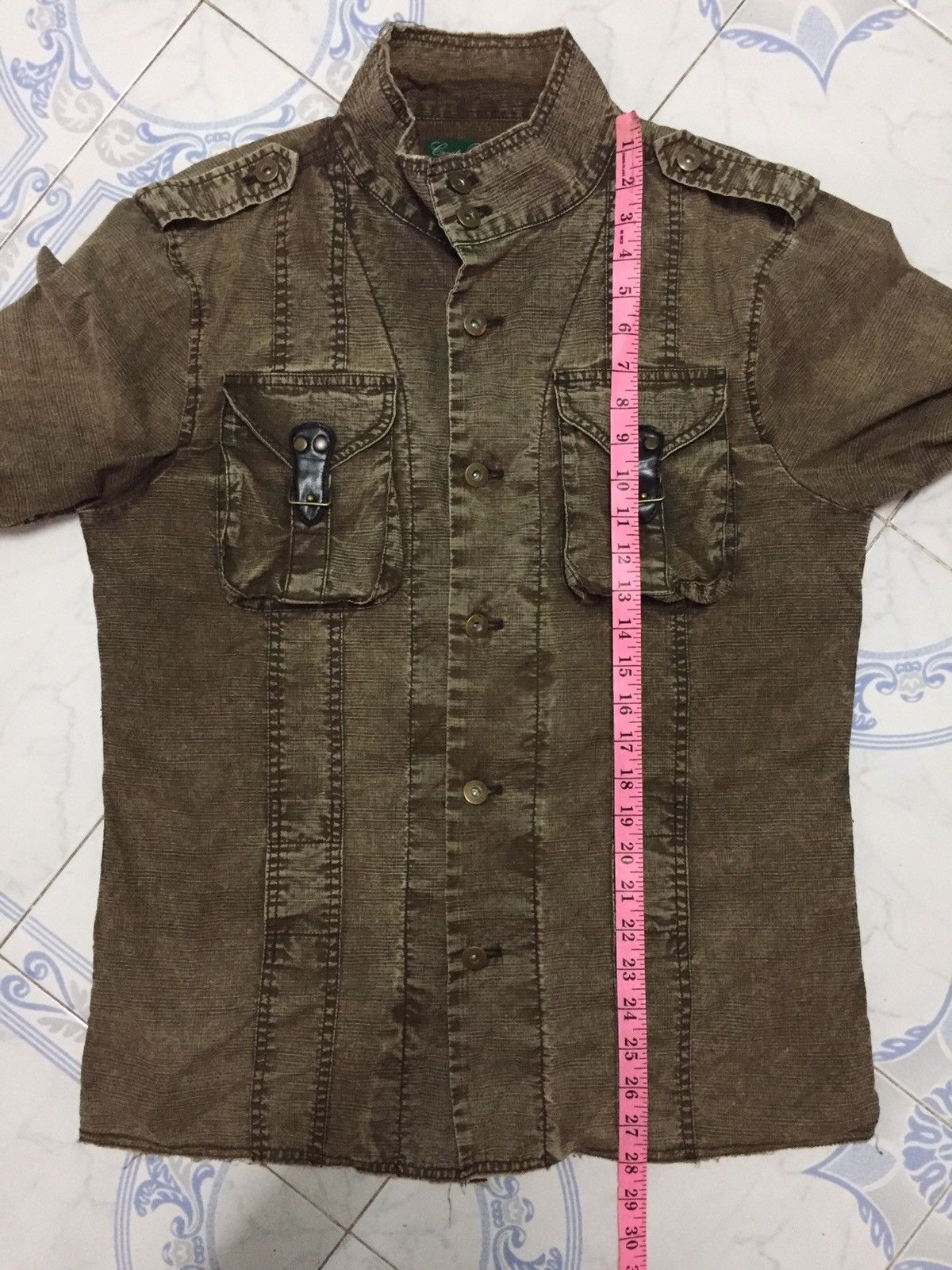 Bleach Goods Create Barefoot Button Up Utility Pockets Distress Size US L / EU 52-54 / 3 - 23 Thumbnail