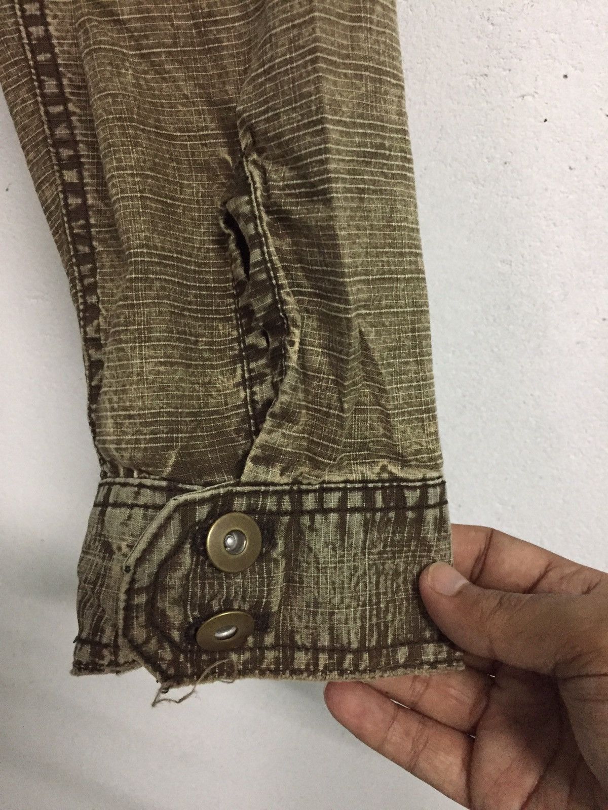 Bleach Goods Create Barefoot Button Up Utility Pockets Distress Size US L / EU 52-54 / 3 - 13 Thumbnail