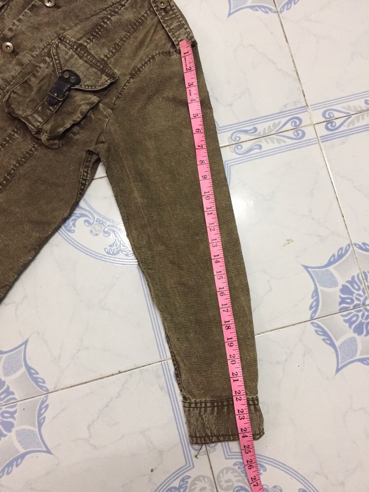 Bleach Goods Create Barefoot Button Up Utility Pockets Distress Size US L / EU 52-54 / 3 - 25 Thumbnail