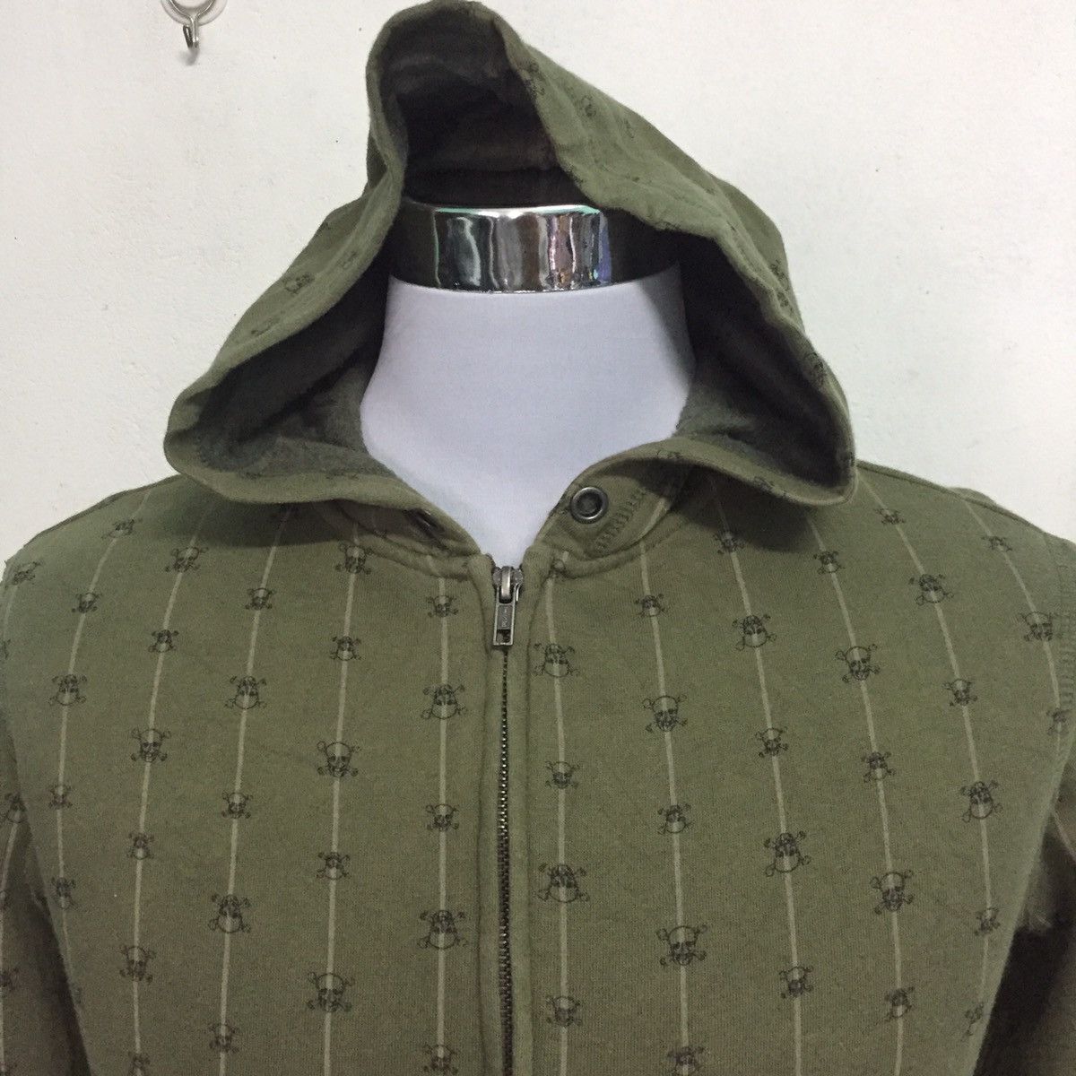 Mossimo Skull Print Mossimo Supply Co Sweater Jacket Hooded Size US L / EU 52-54 / 3 - 2 Thumbnail