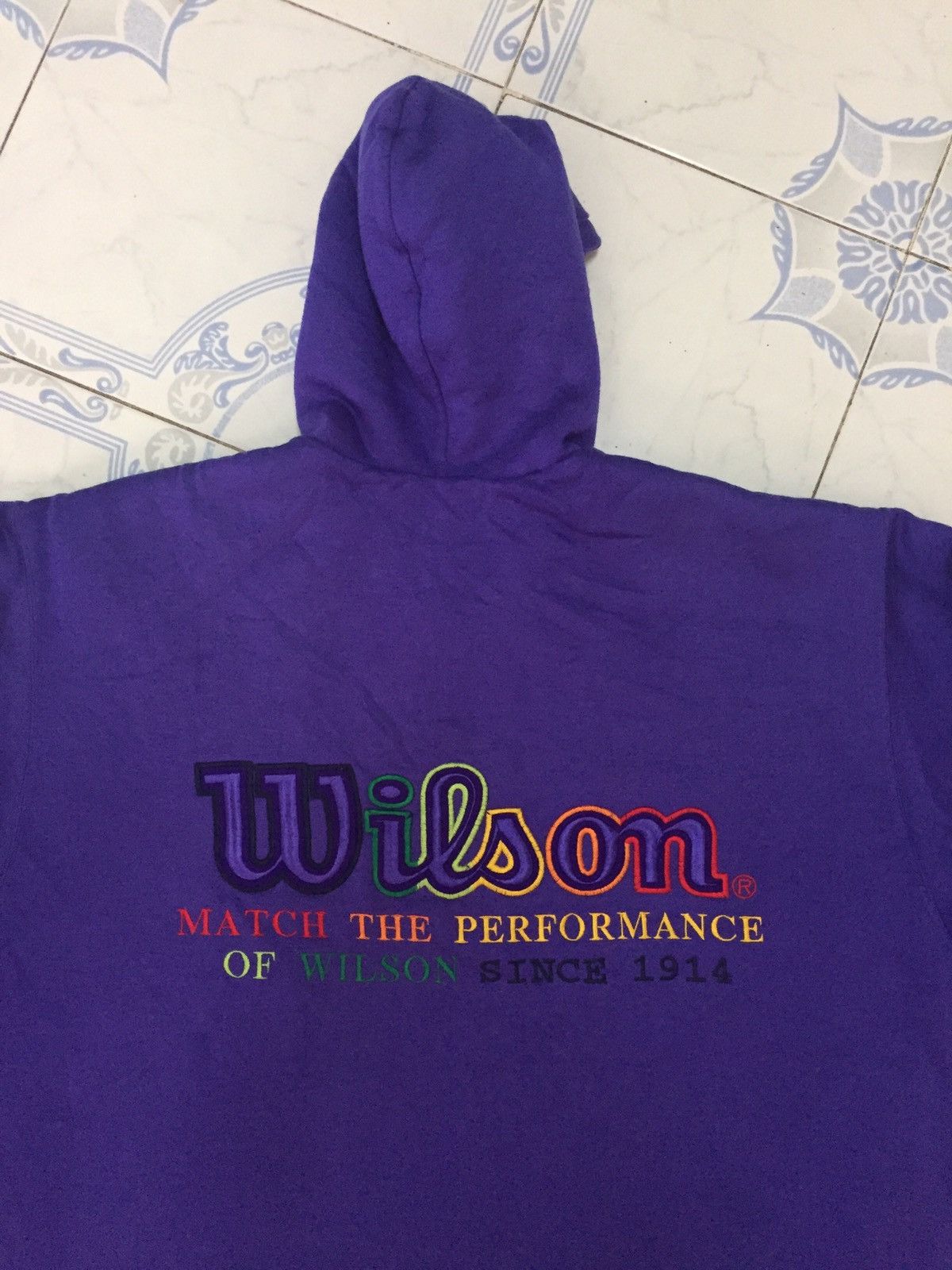 Wilson Wilson Nice Printed Zipper Sweater Hoodie Size US L / EU 52-54 / 3 - 9 Thumbnail