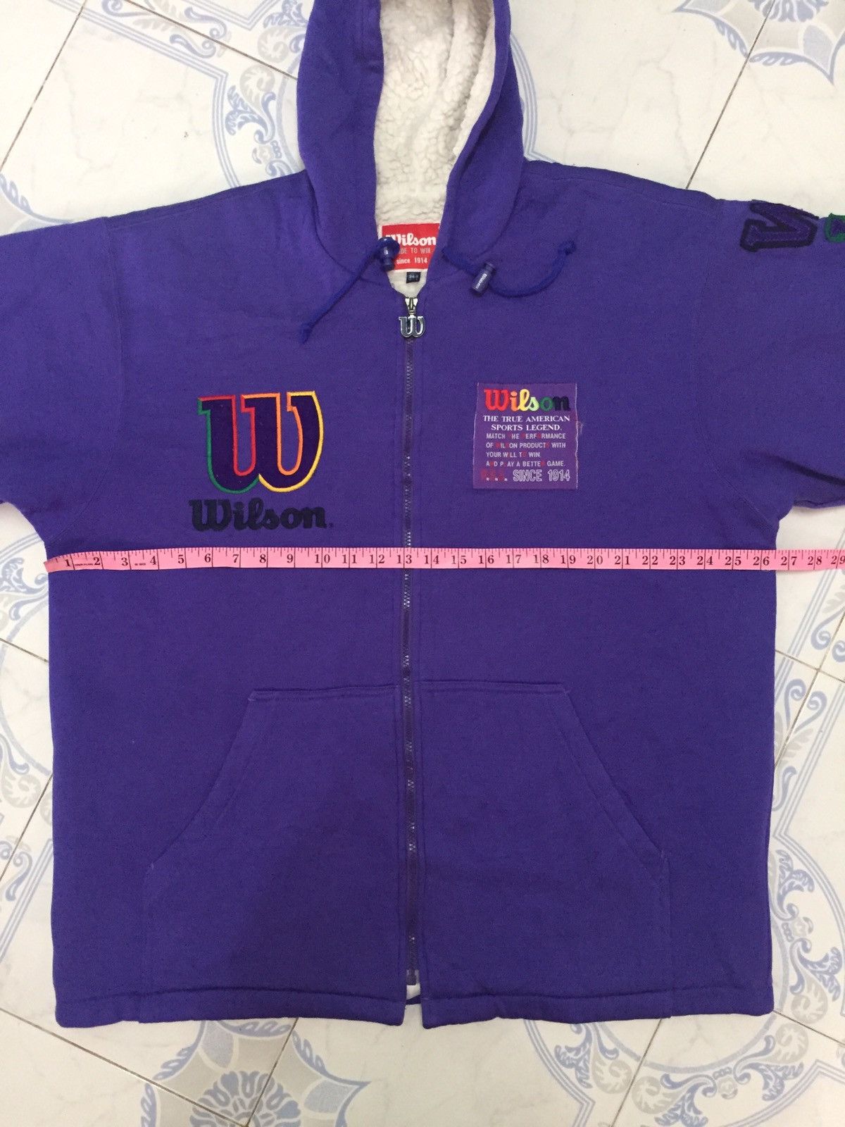 Wilson Wilson Nice Printed Zipper Sweater Hoodie Size US L / EU 52-54 / 3 - 18 Thumbnail