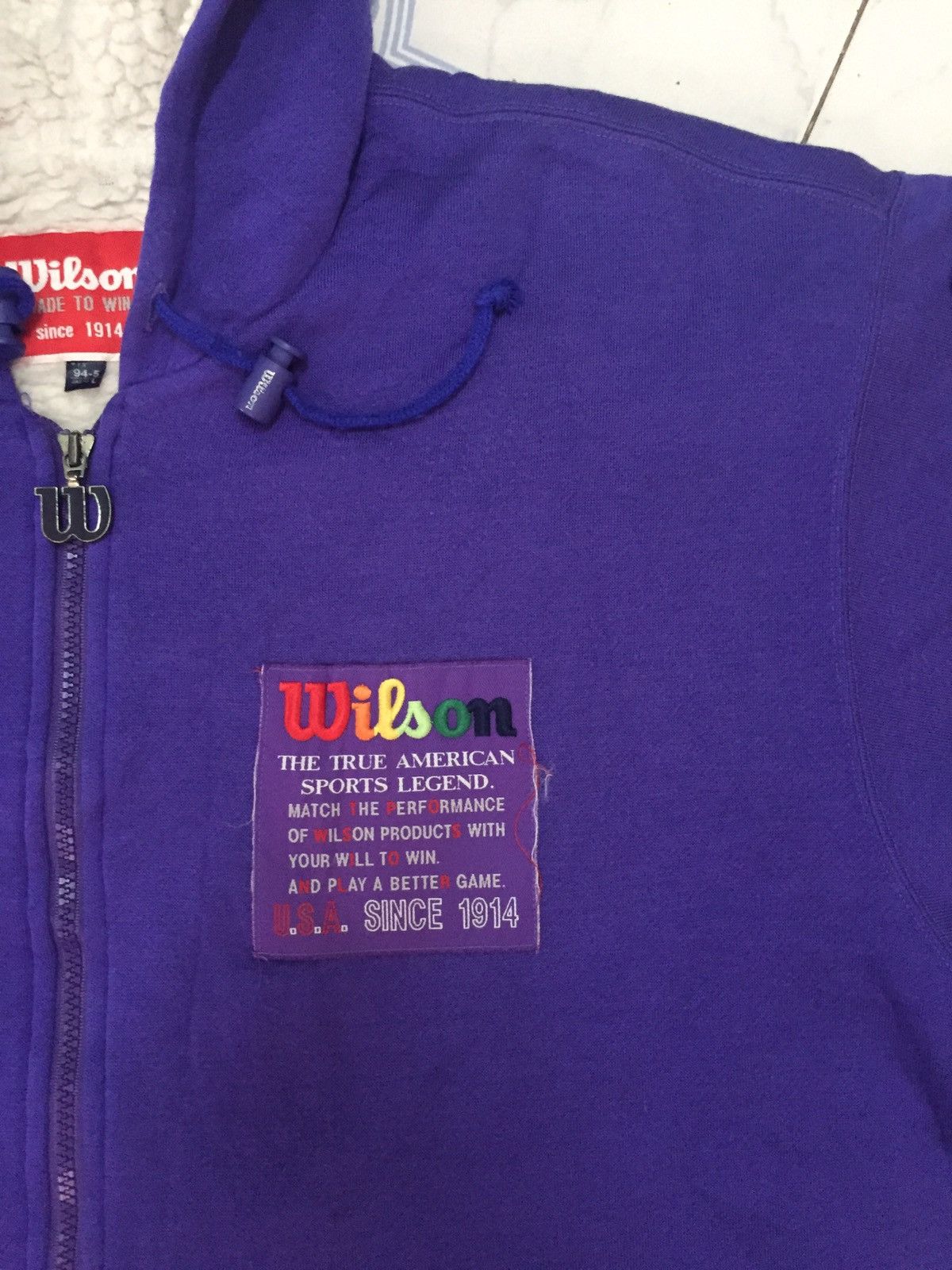 Wilson Wilson Nice Printed Zipper Sweater Hoodie Size US L / EU 52-54 / 3 - 6 Thumbnail