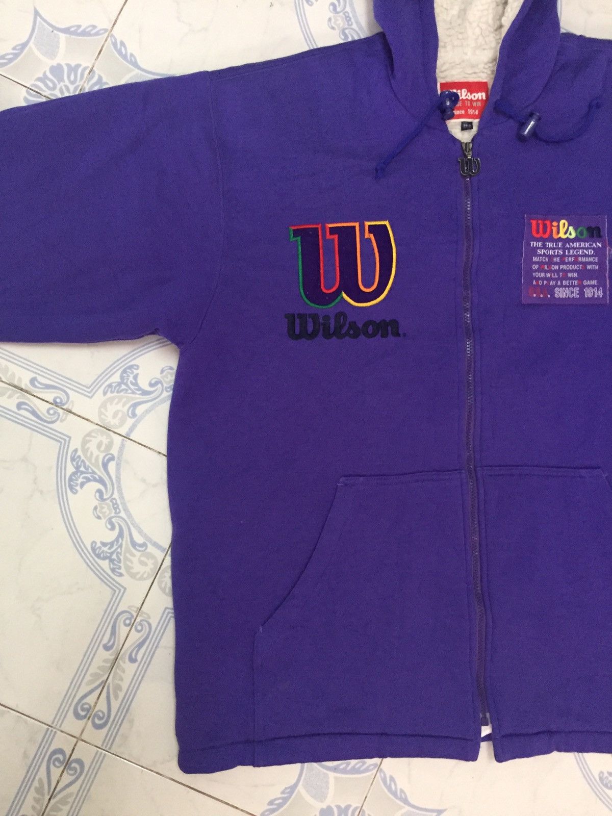 Wilson Wilson Nice Printed Zipper Sweater Hoodie Size US L / EU 52-54 / 3 - 3 Thumbnail