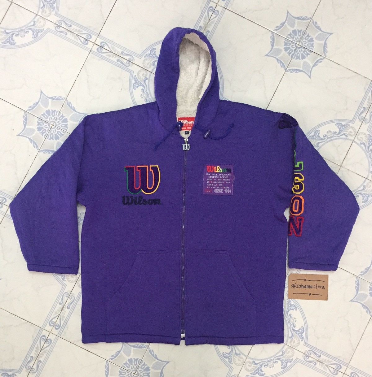 Wilson Wilson Nice Printed Zipper Sweater Hoodie Size US L / EU 52-54 / 3 - 1 Thumbnail