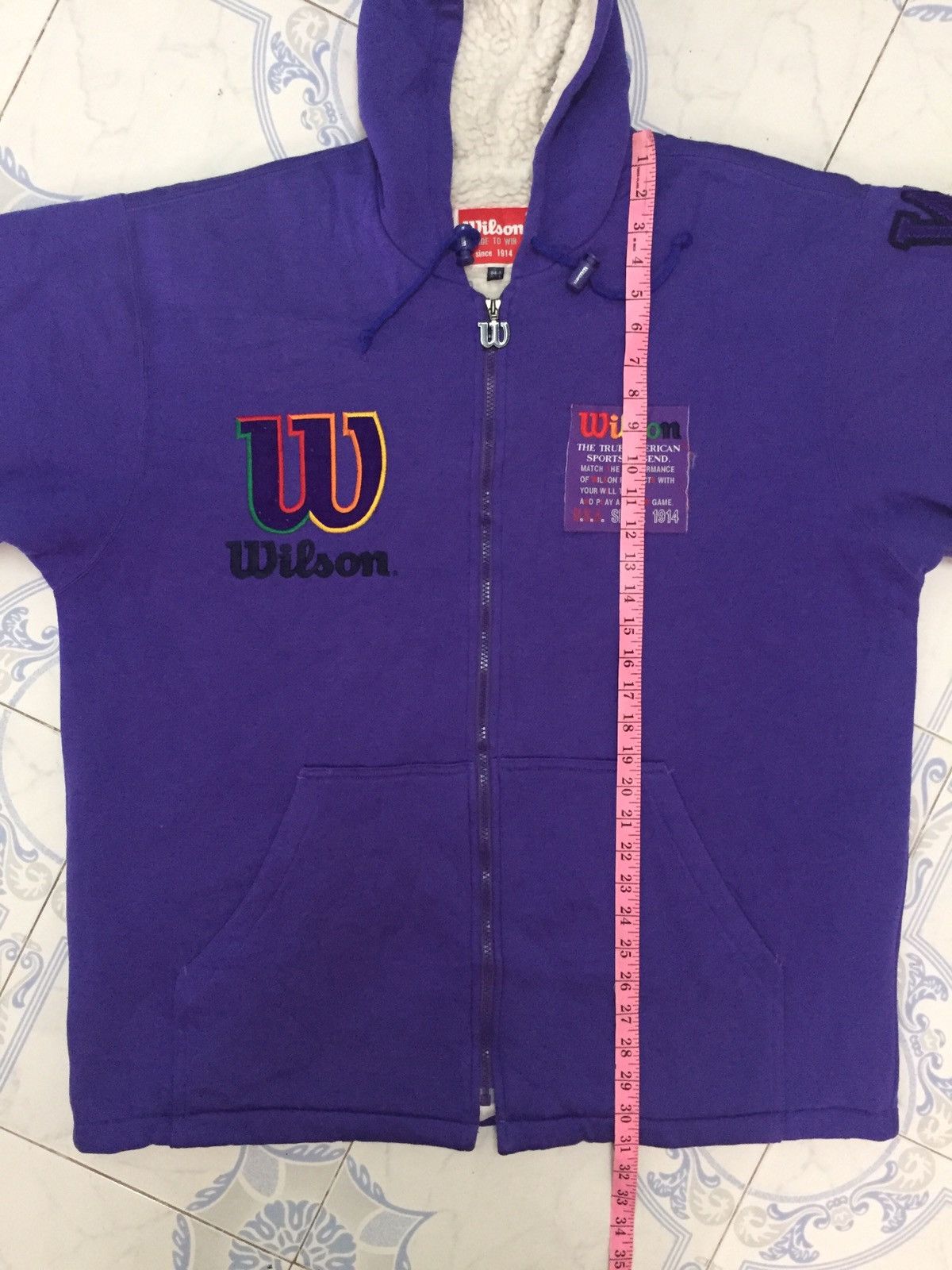 Wilson Wilson Nice Printed Zipper Sweater Hoodie Size US L / EU 52-54 / 3 - 19 Thumbnail