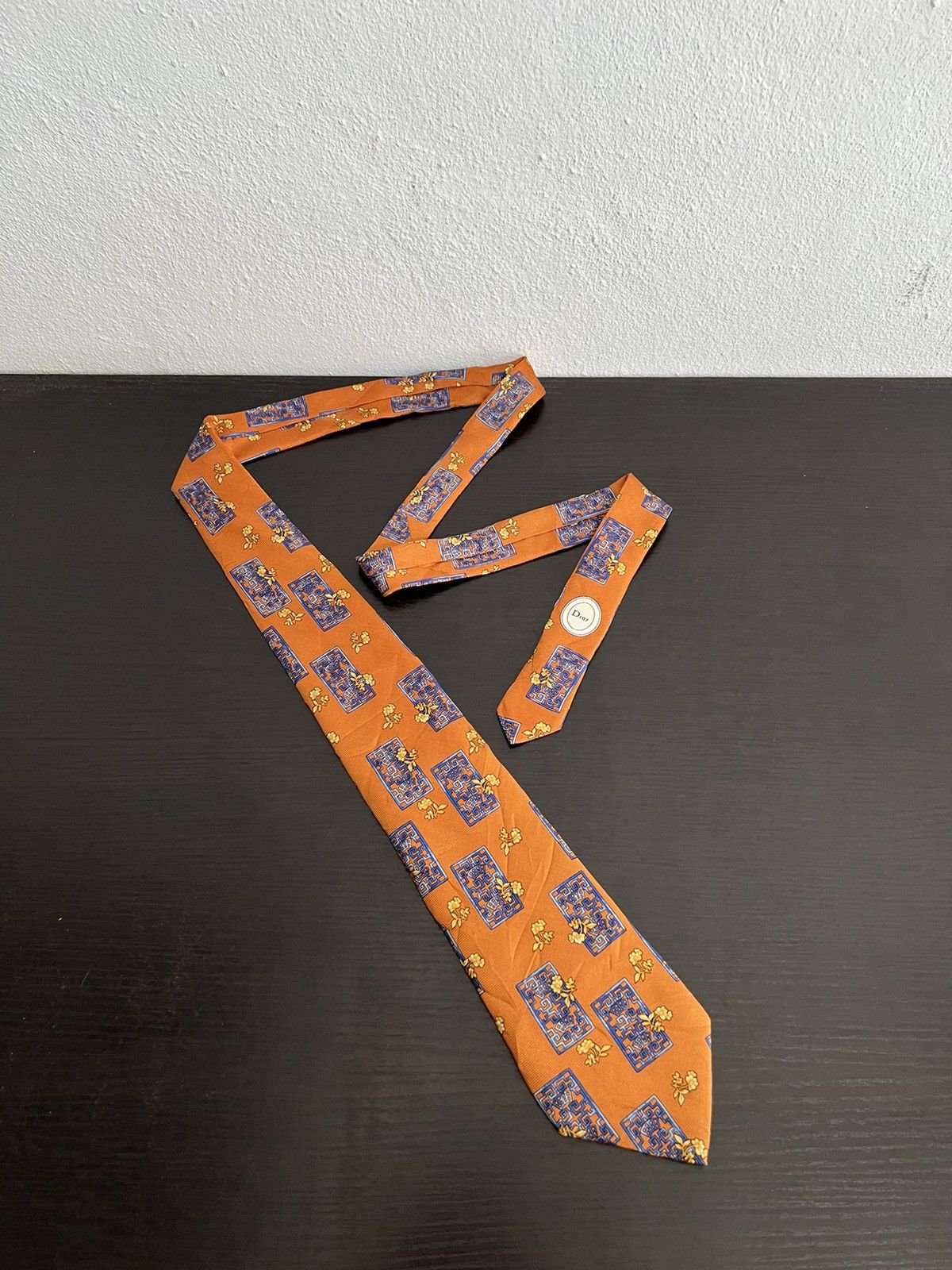 Christian Dior Monsieur Christian Dior Silk Tie Size ONE SIZE - 2 Thumbnail