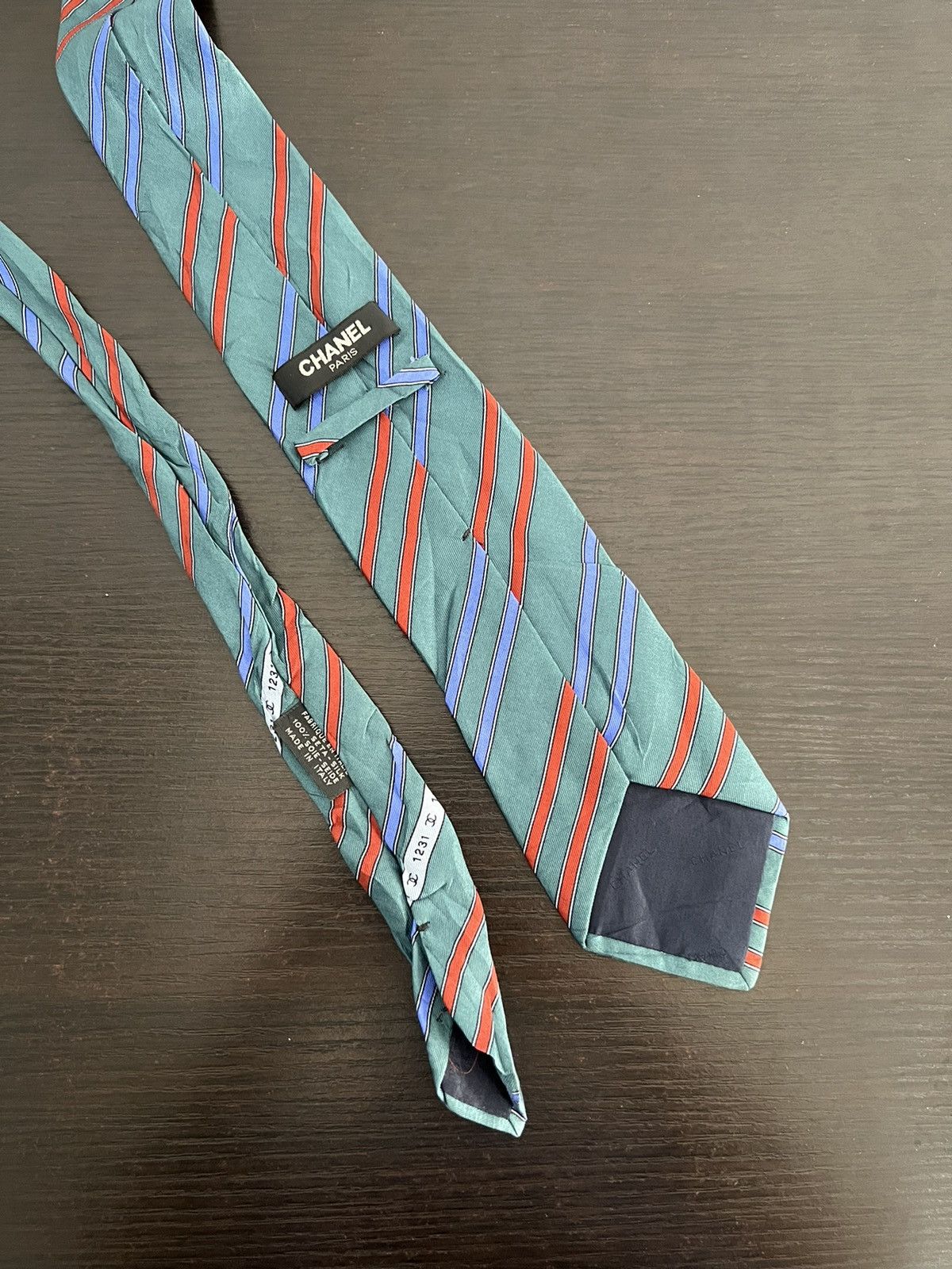 Chanel Vintage Chanel Silk Tie Size ONE SIZE - 5 Thumbnail
