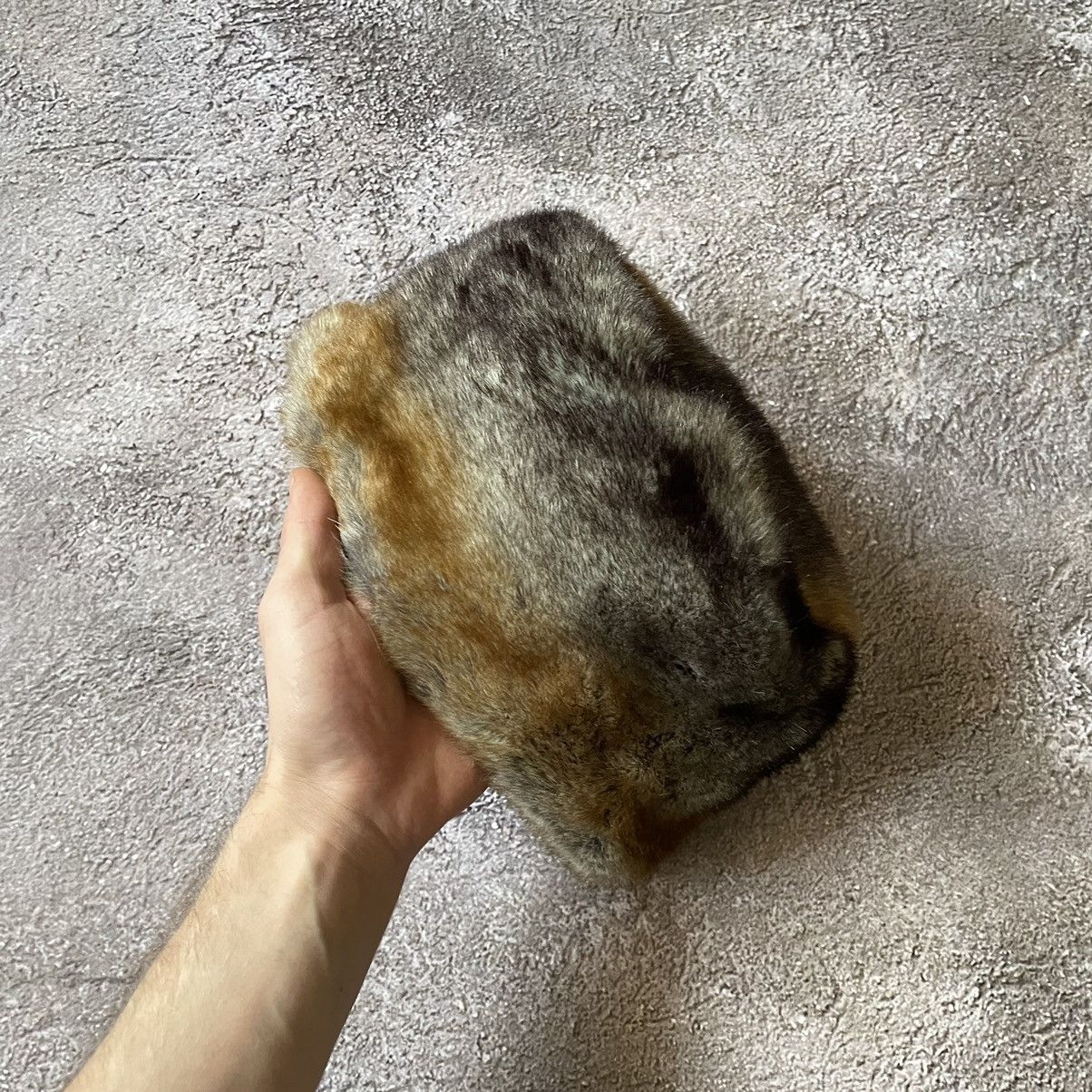 Vintage Vintage Y2K Furry Trapper Beanie Hat Grunge Alt Slim Logo OS Size ONE SIZE - 3 Thumbnail