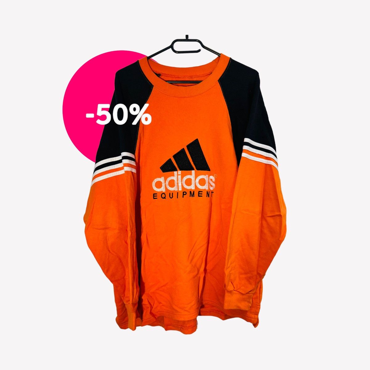 Adidas × Vintage Adidas equipment vintage sweatshirt retro 90s Size US L / EU 52-54 / 3 - 1 Thumbnail