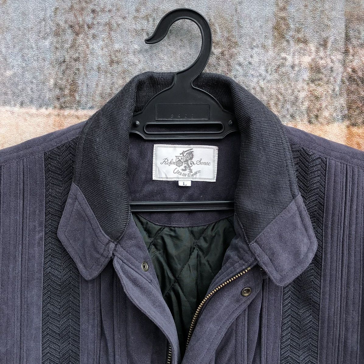 Vintage Vintage Urban Express Velvet Bomber Jacket Size US L / EU 52-54 / 3 - 9 Thumbnail