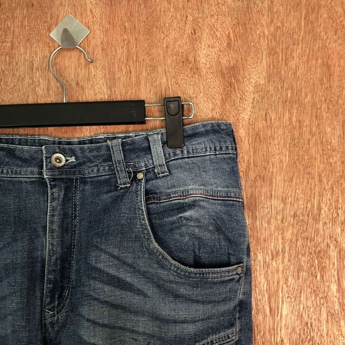 Japanese Brand Aero Stretch Denim multipocket Blue Jeans pants #6345 Size US 30 / EU 46 - 5 Thumbnail