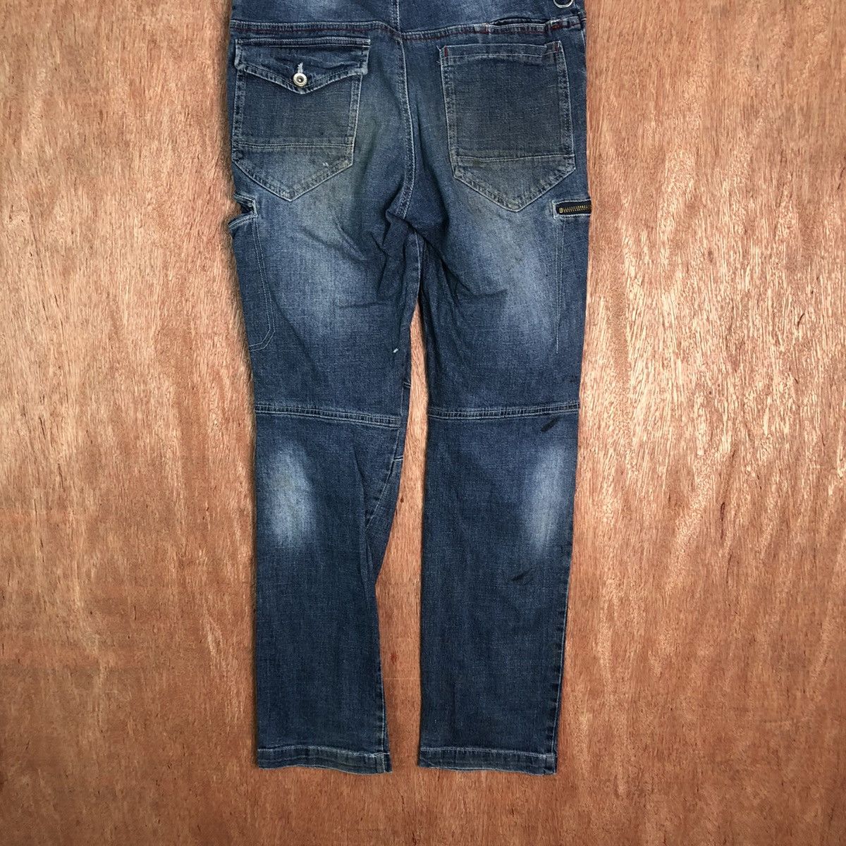 Japanese Brand Aero Stretch Denim multipocket Blue Jeans pants #6345 Size US 30 / EU 46 - 10 Thumbnail