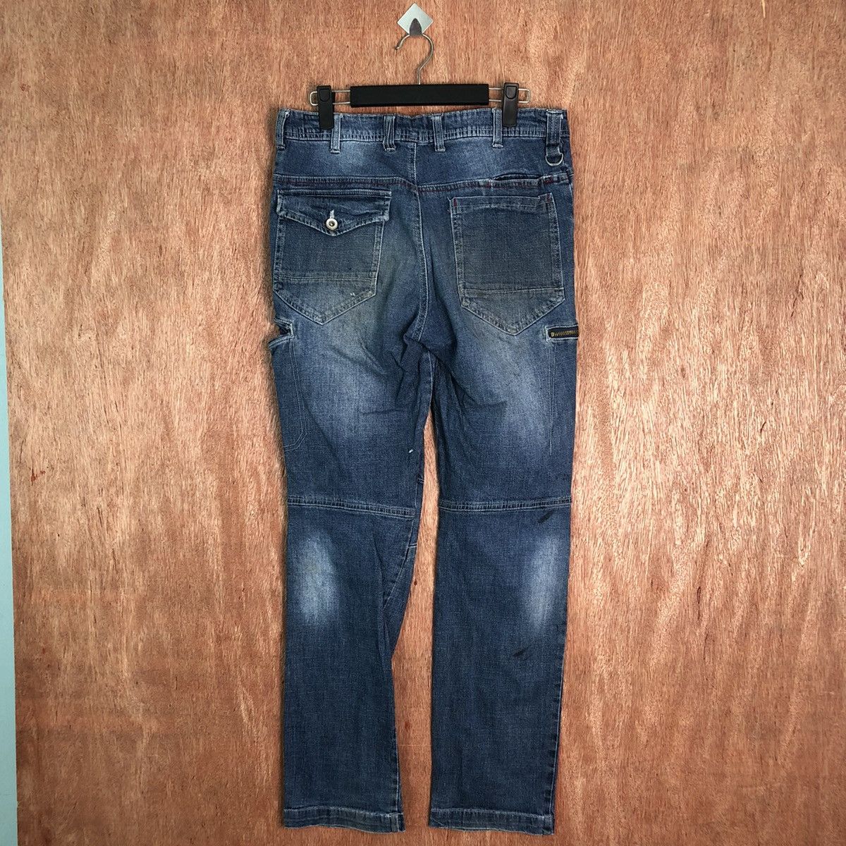 Japanese Brand Aero Stretch Denim multipocket Blue Jeans pants #6345 Size US 30 / EU 46 - 8 Thumbnail