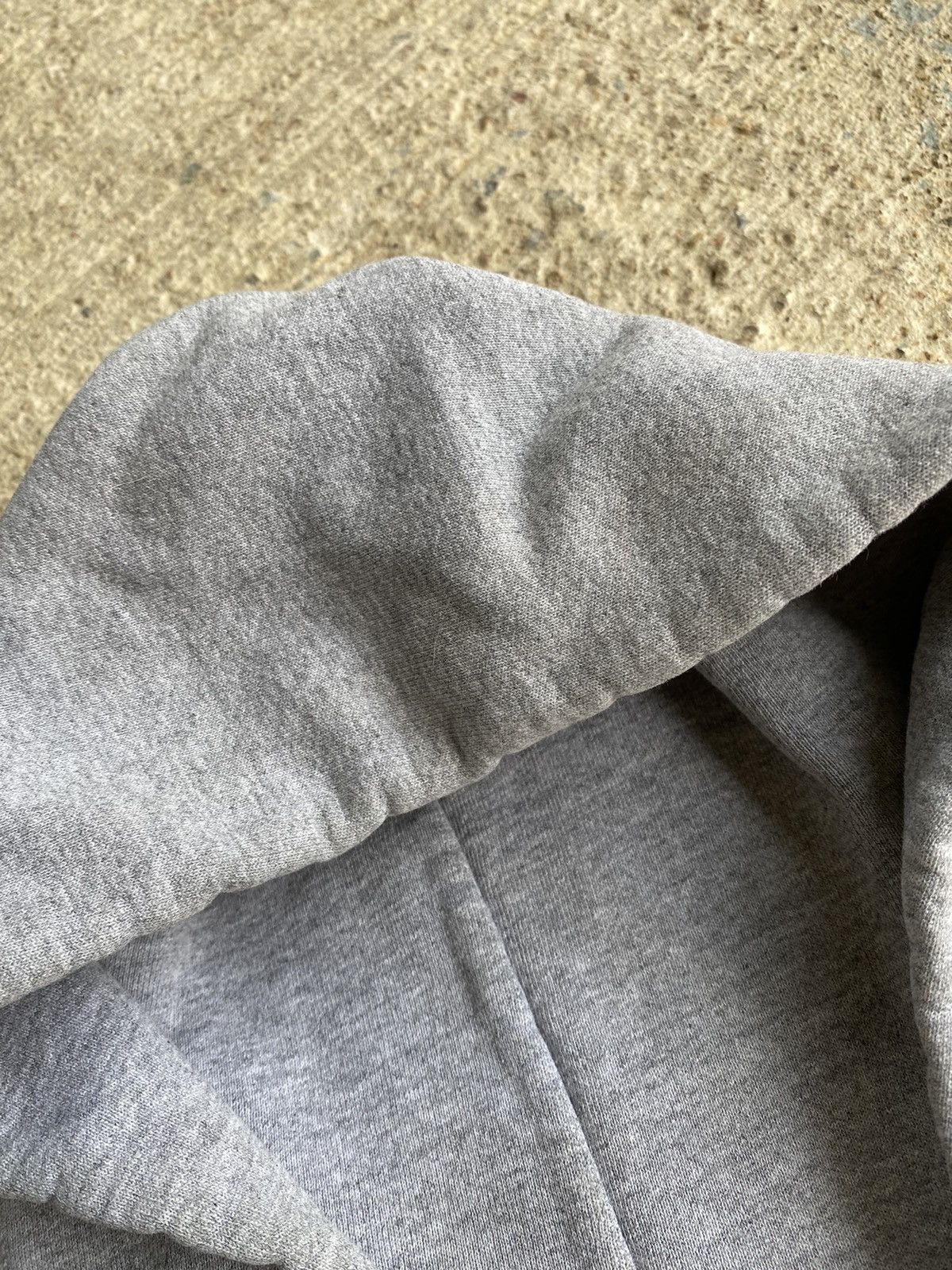 Nike × Vintage Vintage 90’s Nike Grey Distressed Sweatshirt Hoodie Size US L / EU 52-54 / 3 - 5 Thumbnail