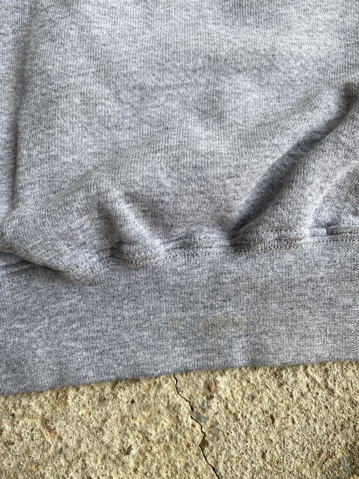 Nike × Vintage Vintage 90’s Nike Grey Distressed Sweatshirt Hoodie Size US L / EU 52-54 / 3 - 11 Thumbnail