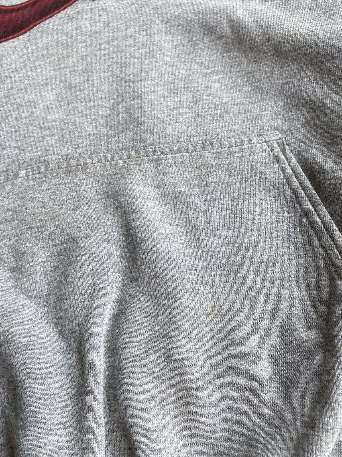Nike × Vintage Vintage 90’s Nike Grey Distressed Sweatshirt Hoodie Size US L / EU 52-54 / 3 - 6 Thumbnail