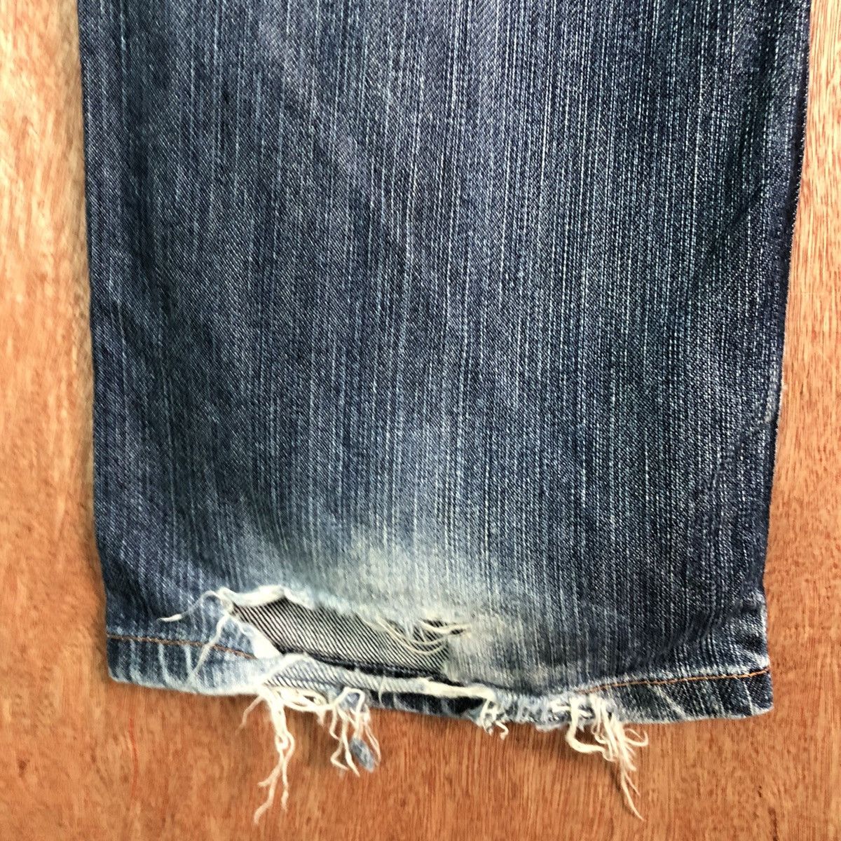 Levi's DLL 511 Levis Strauss slim Blue distressed Denim Pants #c146 Size US 34 / EU 50 - 9 Thumbnail