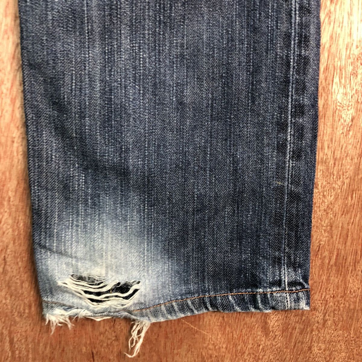 Levi's DLL 511 Levis Strauss slim Blue distressed Denim Pants #c146 Size US 34 / EU 50 - 10 Thumbnail