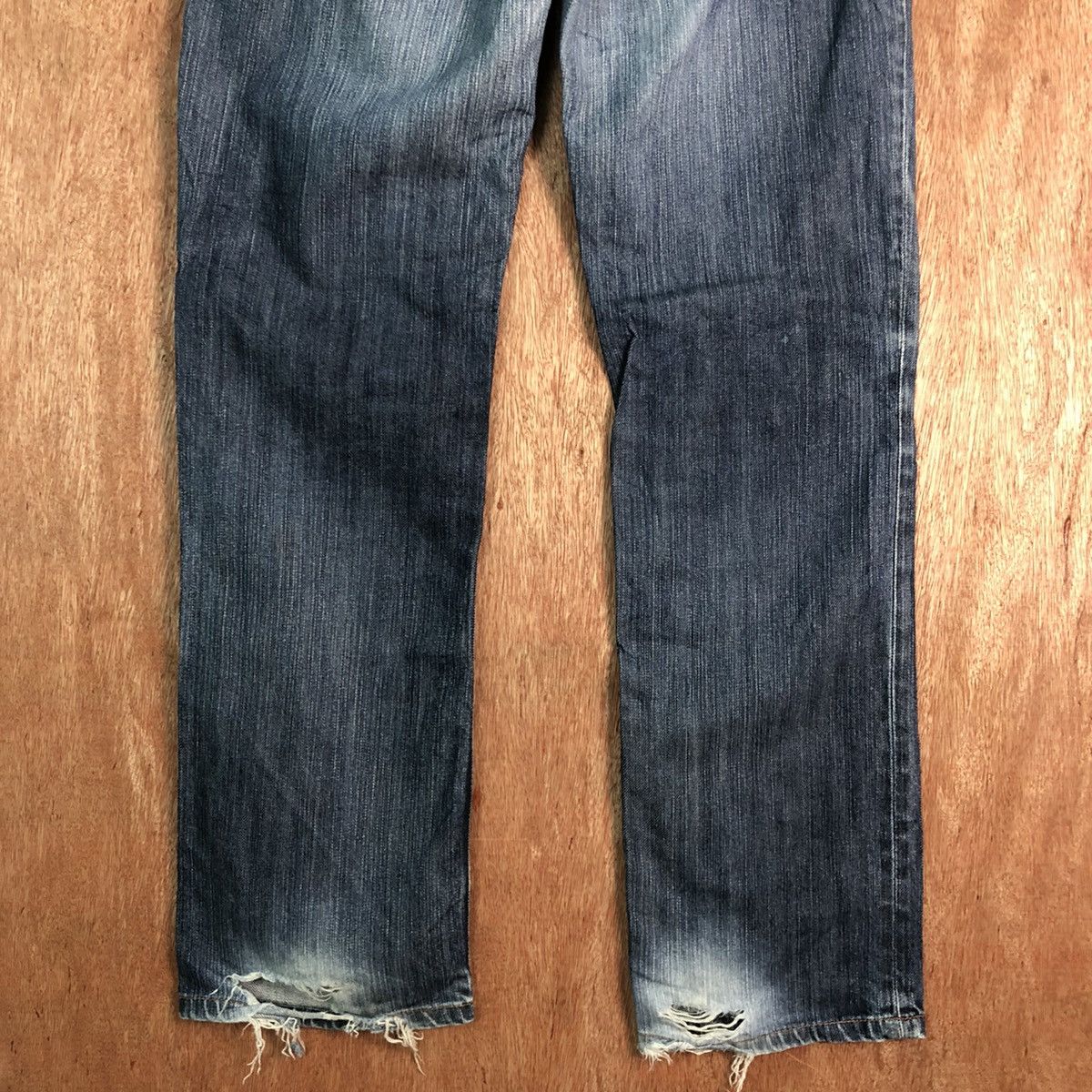 Levi's DLL 511 Levis Strauss slim Blue distressed Denim Pants #c146 Size US 34 / EU 50 - 8 Thumbnail