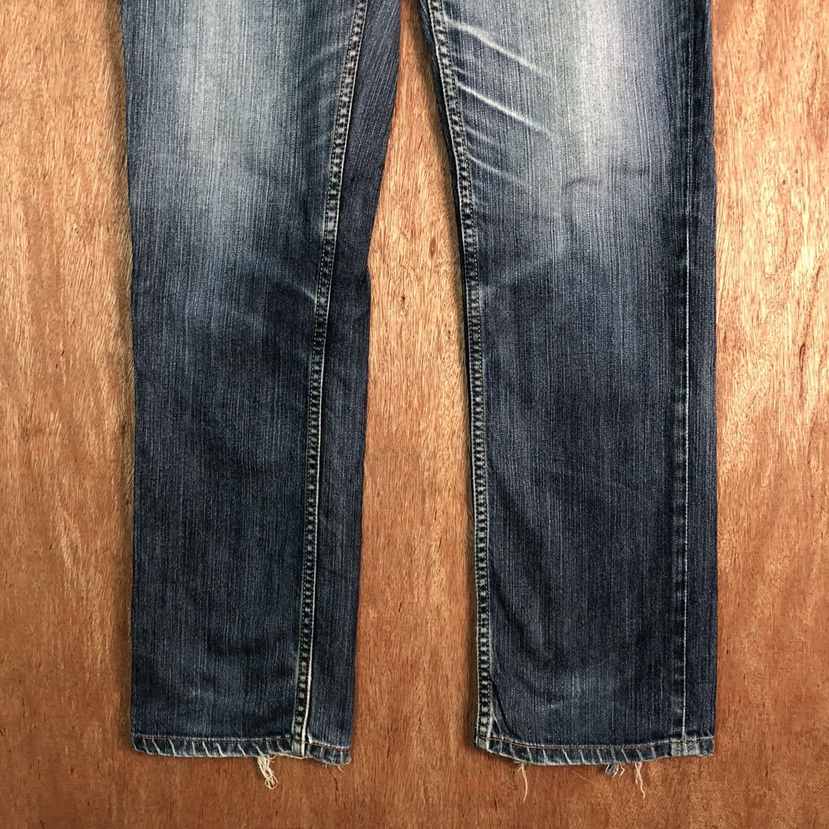 Levi's DLL 511 Levis Strauss slim Blue distressed Denim Pants #c146 Size US 34 / EU 50 - 3 Thumbnail