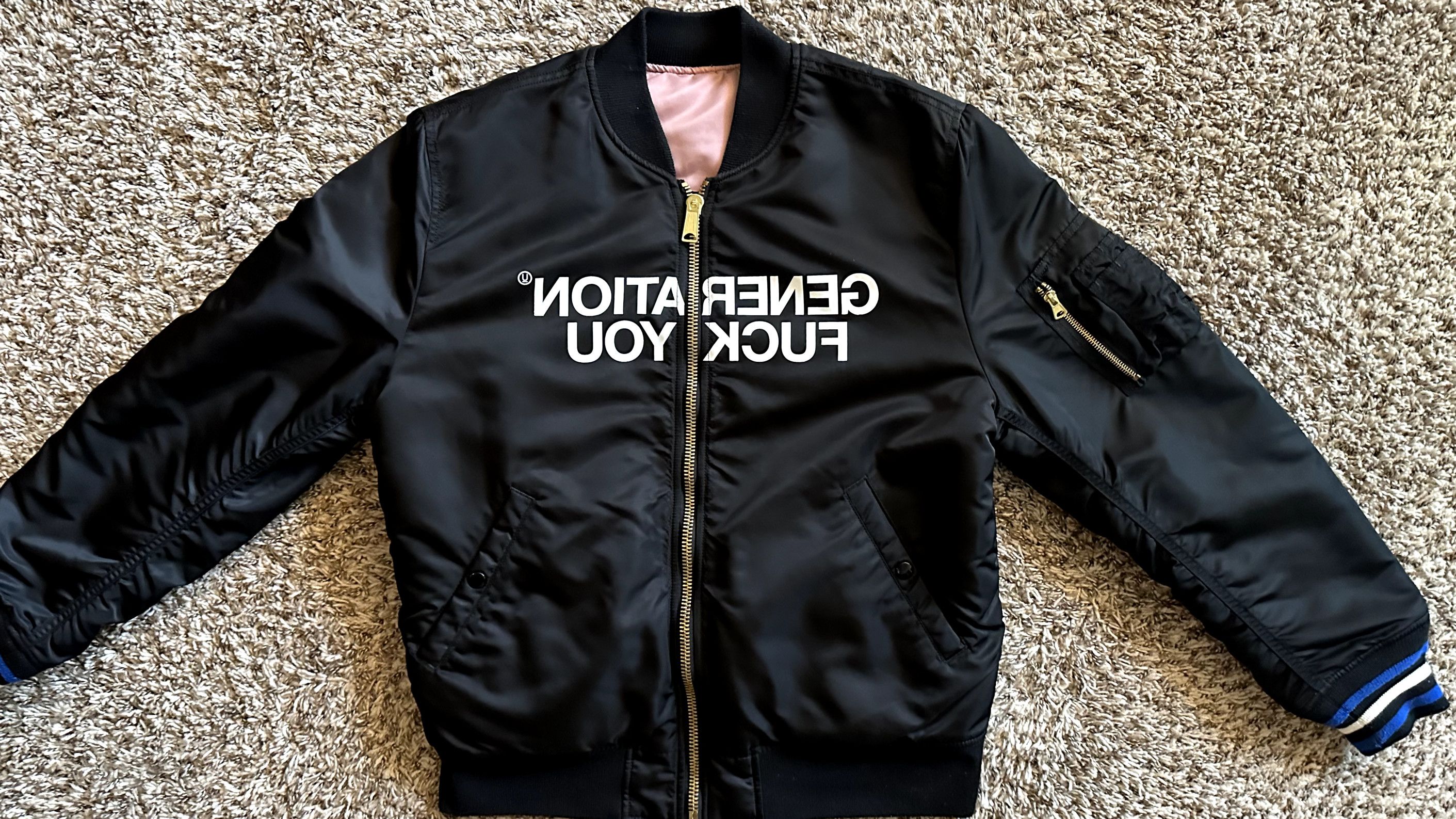 RARE* SUPREME UNDERCOVER MA-1 BLACK FLIGHT BOMBER JACKET M