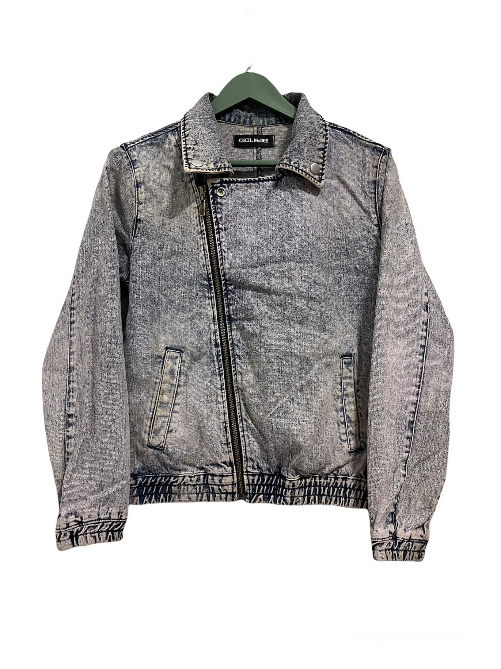 shop for and buy Vintage Cecil McBee Punk Style Distressed Denim