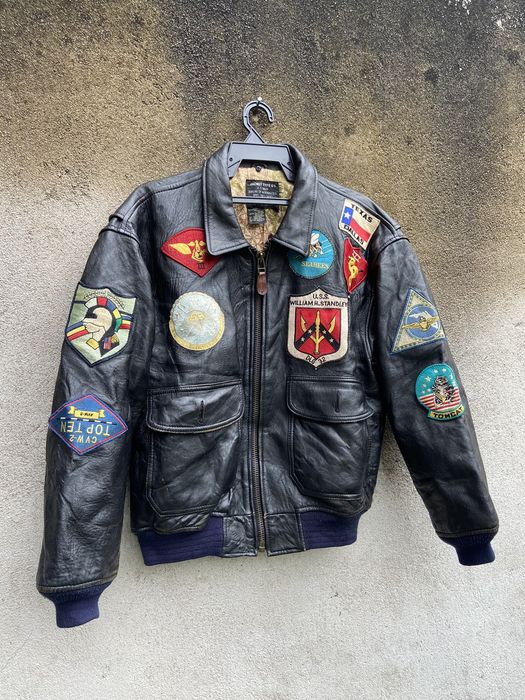 Vintage Vintage Avirex 1985 G1 TOP GUN Leather Bomber Jacket | Grailed